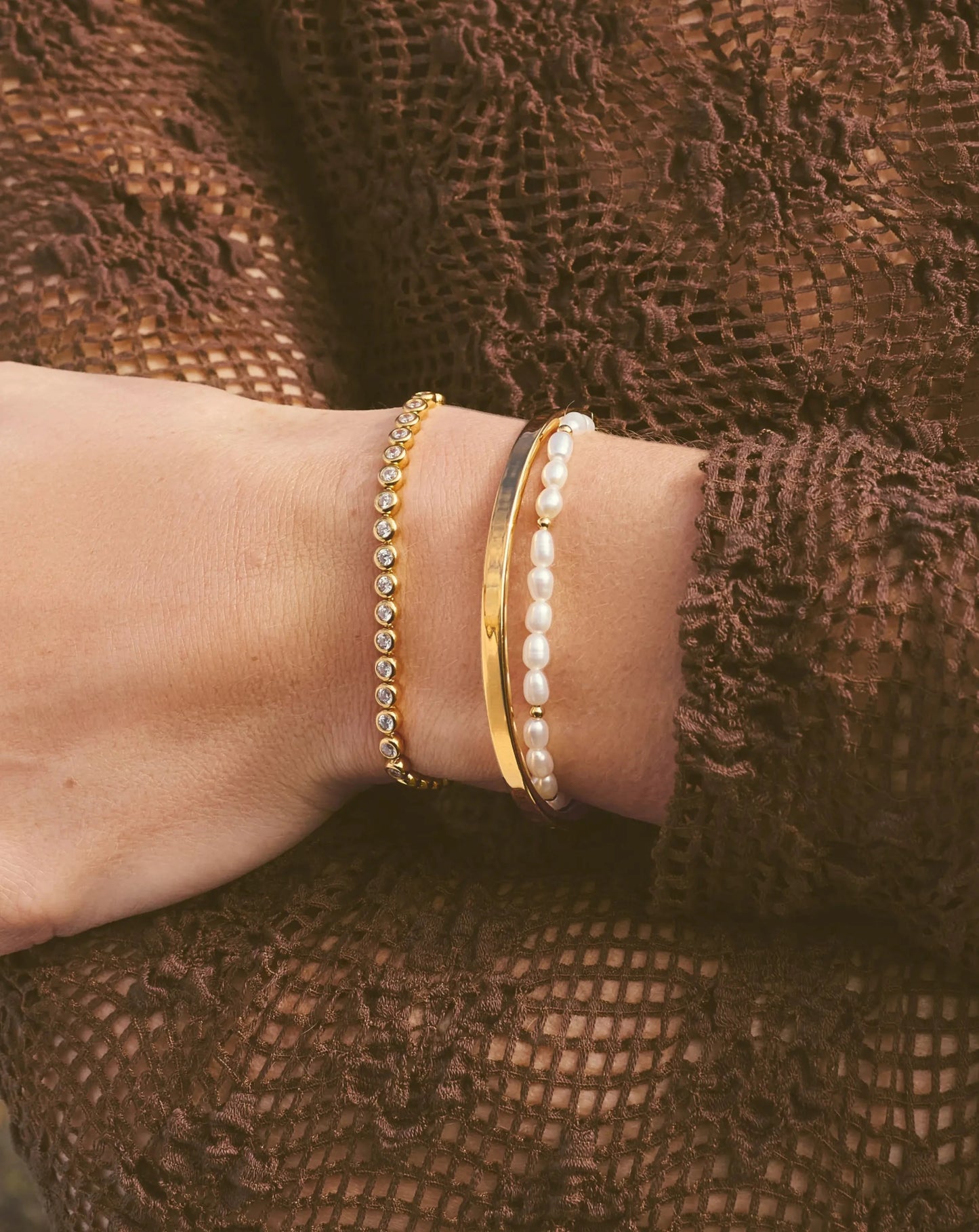 Tennis Round Bracelet | 18k Gold Vermeil Cubic Zirconia Bracelets Missoma