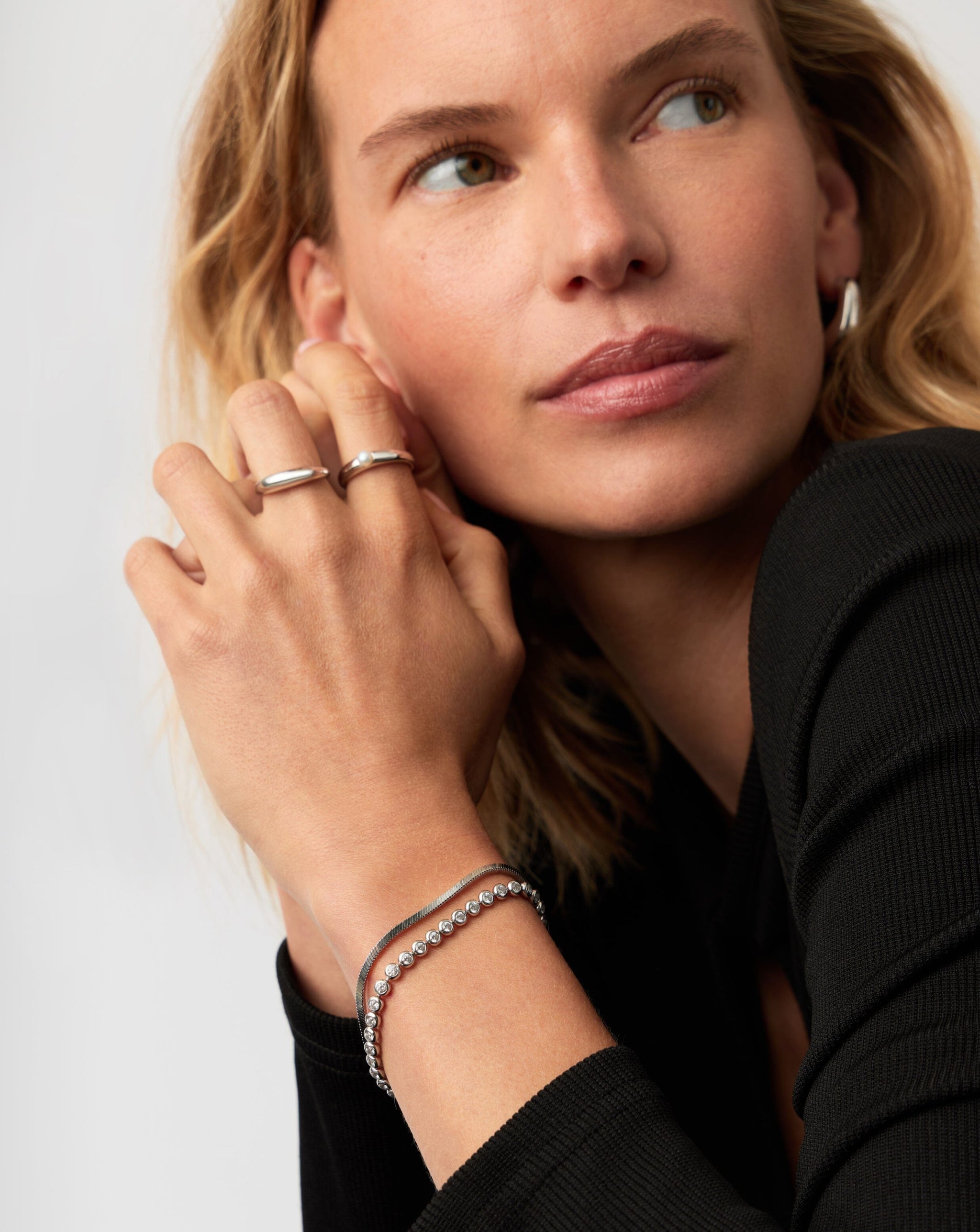 Tennis Round Bracelet | Sterling Silver Cubic Zirconia Bracelets Missoma