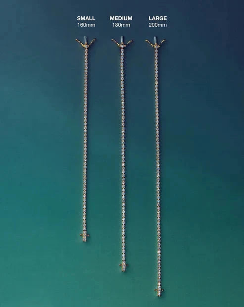 Tennis Round Bracelet | Sterling Silver/Sapphire Blue Nano-crystal Bracelets Missoma