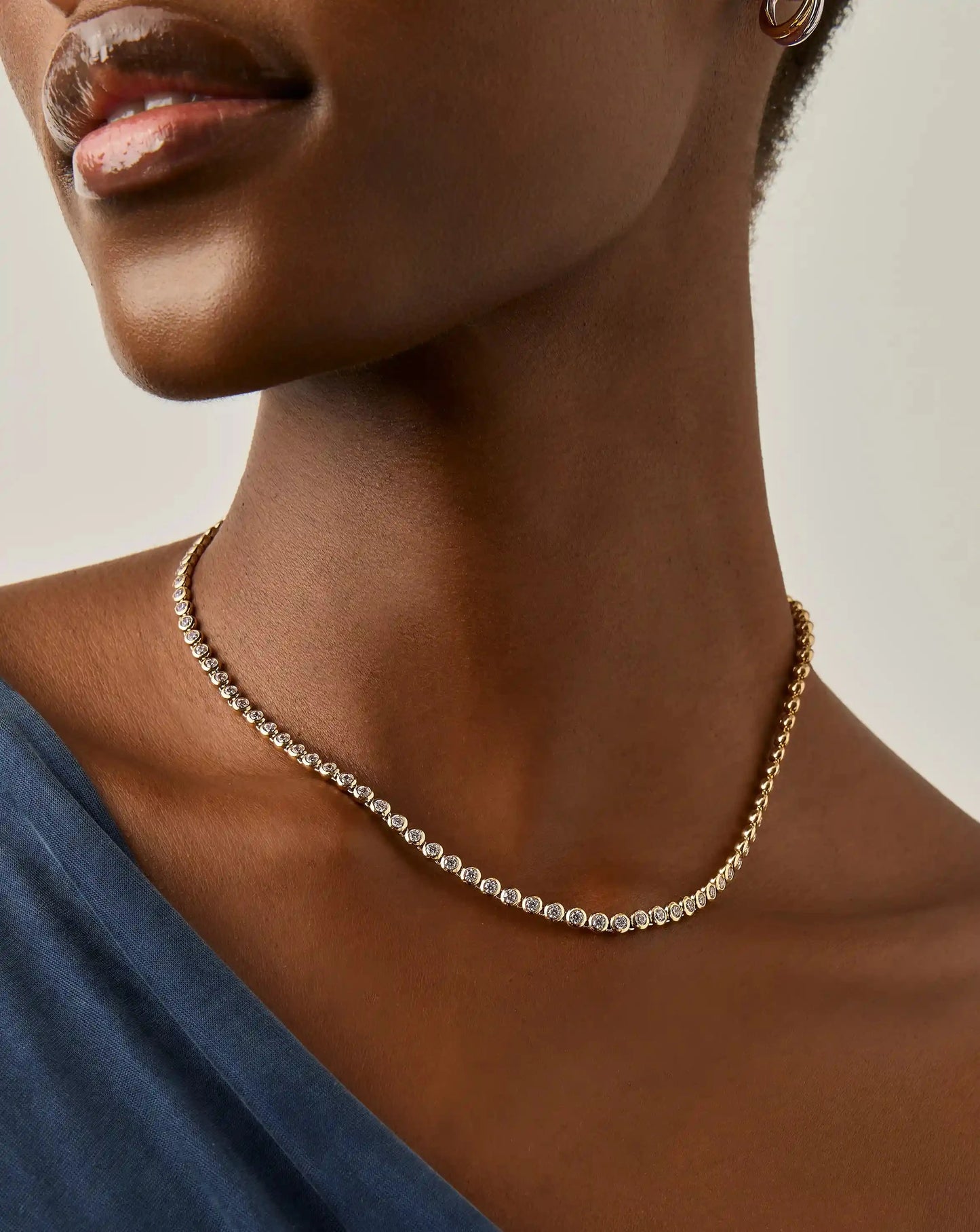 Tennis Round Necklace | 18k Gold Plated/Cubic Zirconia Necklaces Missoma