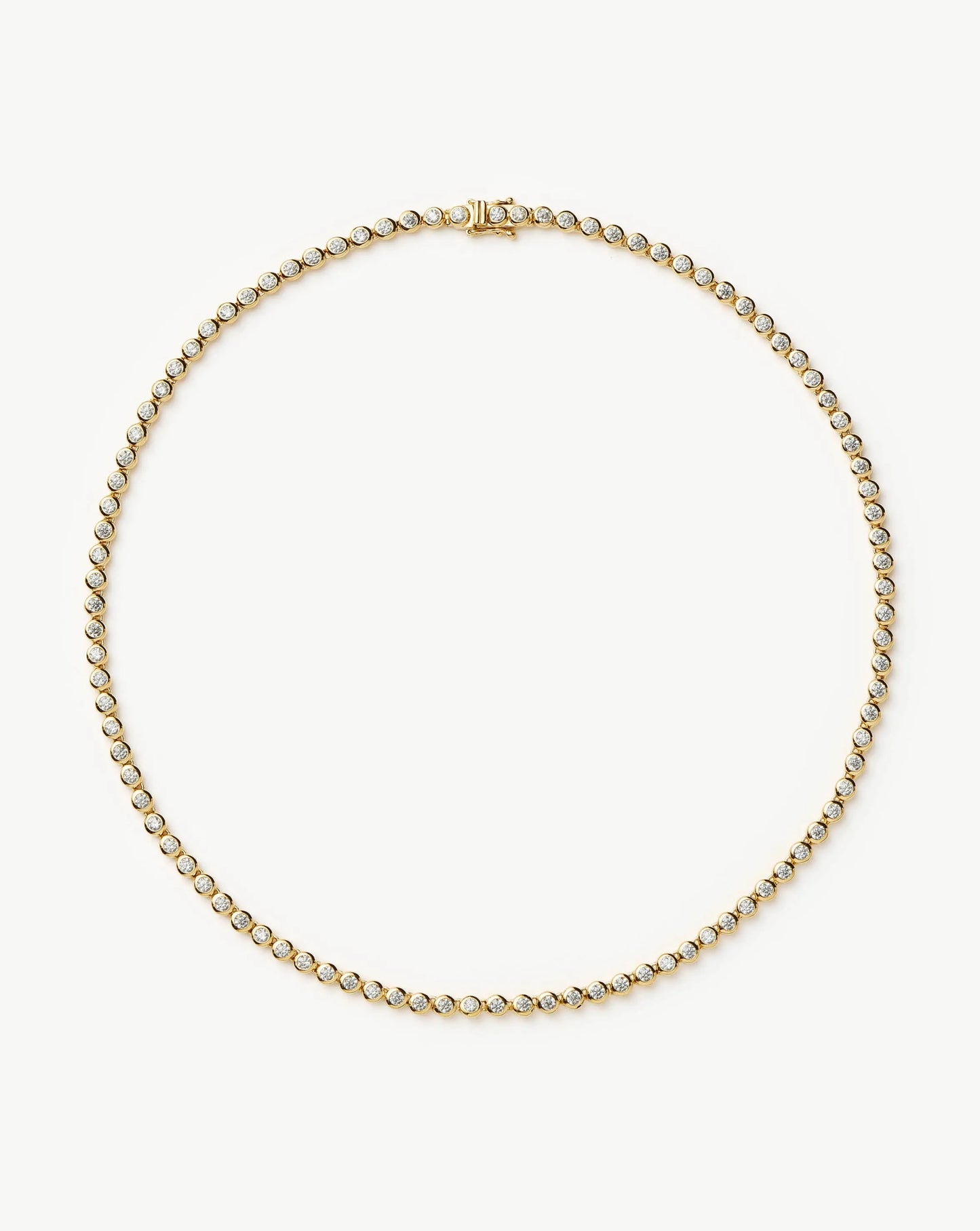 Tennis Round Necklace | 18k Gold Plated/Cubic Zirconia Necklaces Missoma