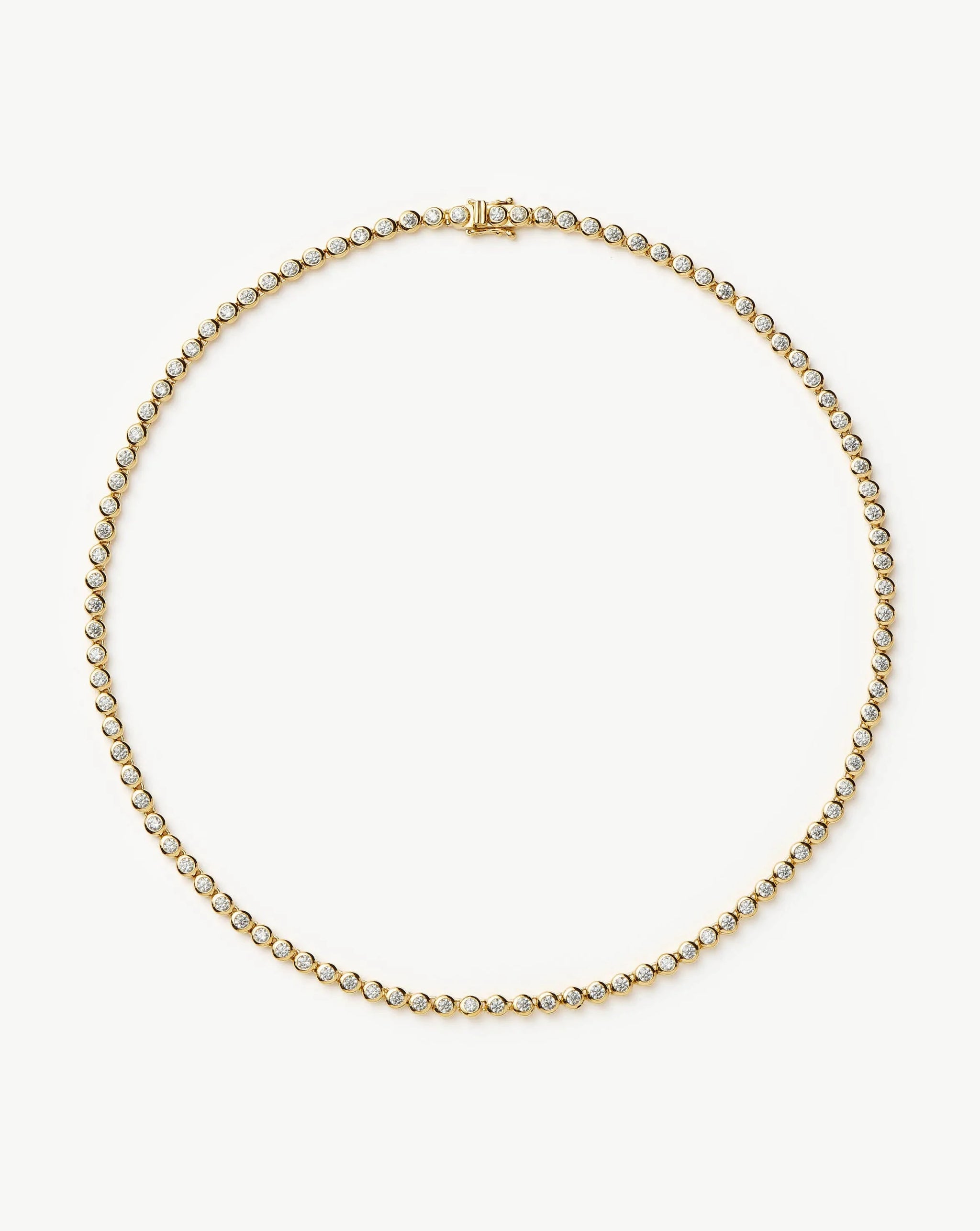 Tennis Round Necklace | 18k Gold Plated/Cubic Zirconia Necklaces Missoma