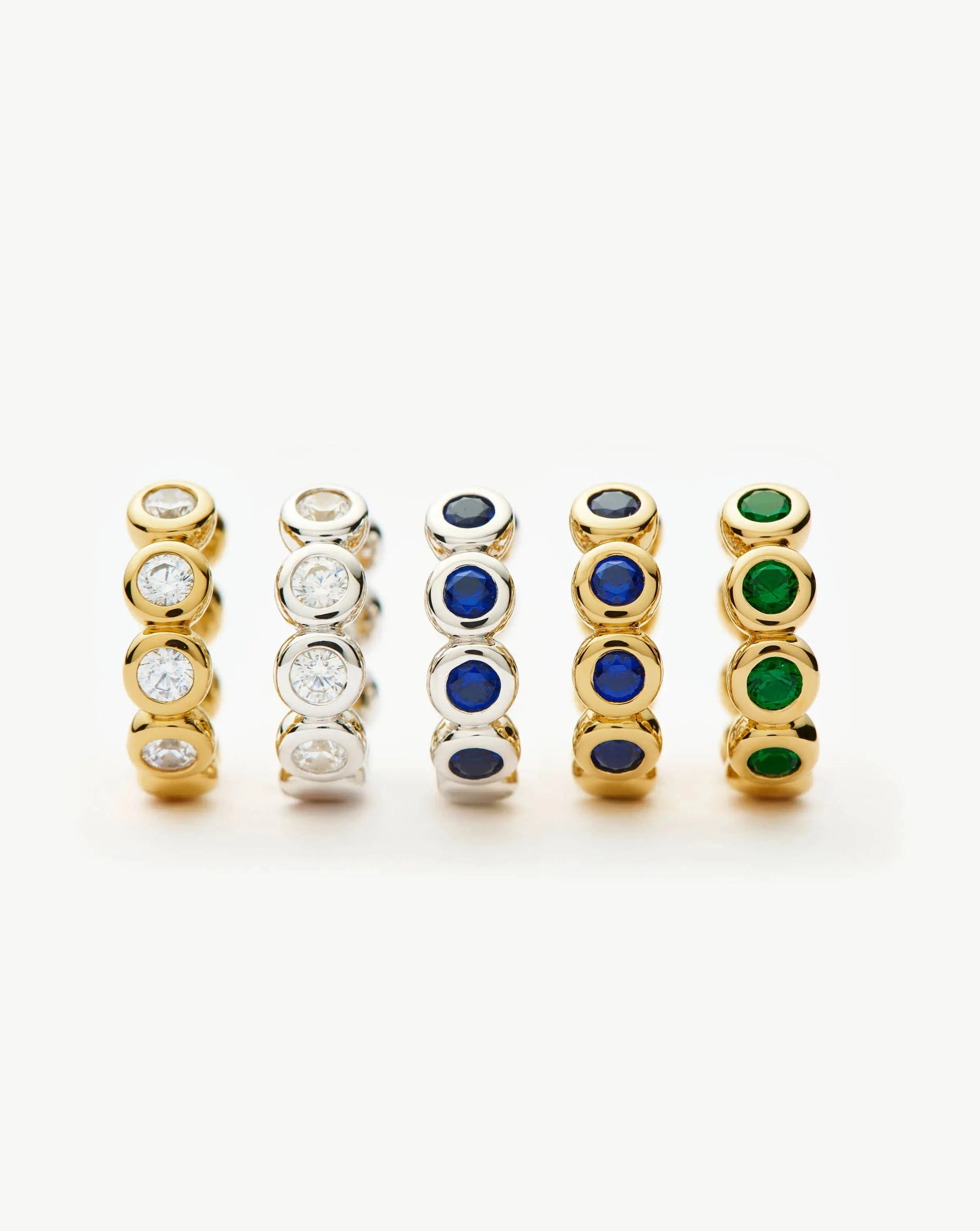 Tennis Small Hoop Earrings| 18k Gold Vermeil Cubic Zirconia Earrings Missoma