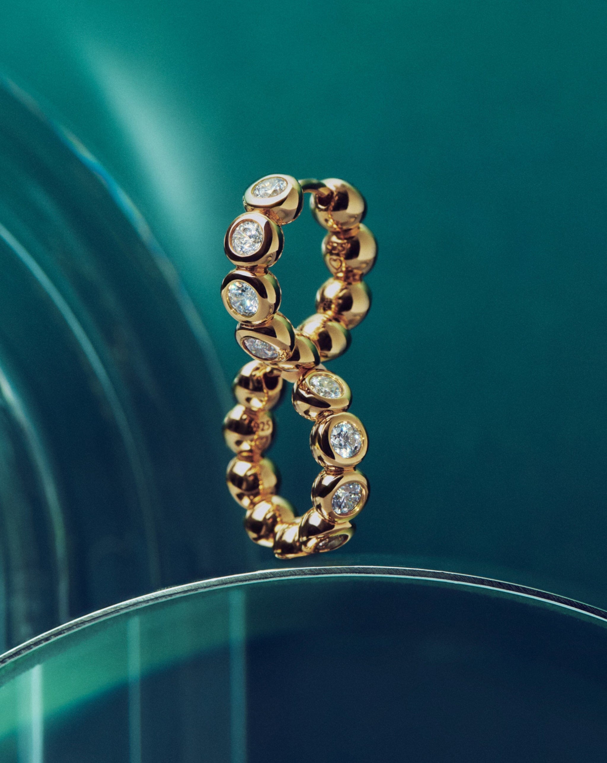 Tennis Small Hoop Earrings| 18k Gold Vermeil Cubic Zirconia Earrings Missoma