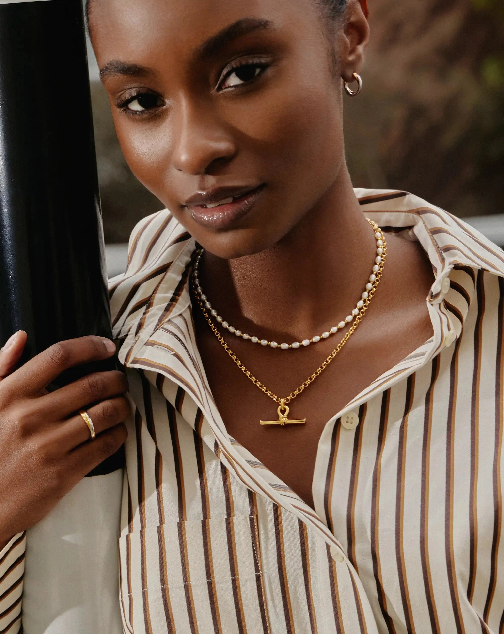 The Andy Pearl Necklace Set | 18k Gold Plated/Pearl Necklaces Missoma