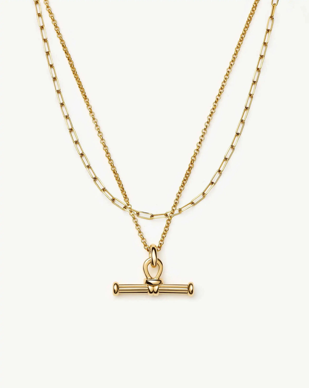 The Founder T-bar Necklace Set | 18k Gold Plated Necklace Sets Missoma