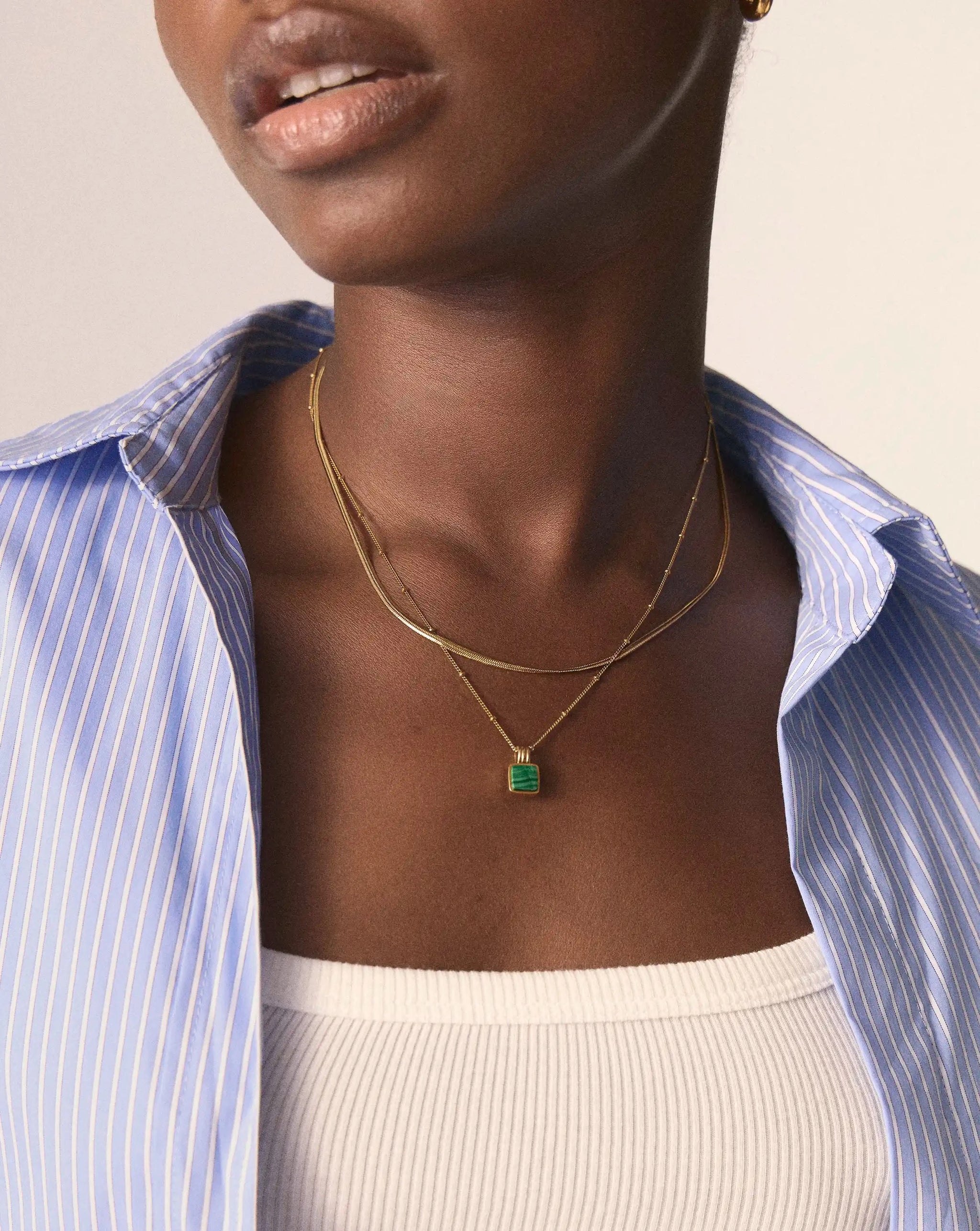 The Malachite Necklace Set | 18k Gold Vermeil, 18k Gold Plated Necklace Sets Missoma