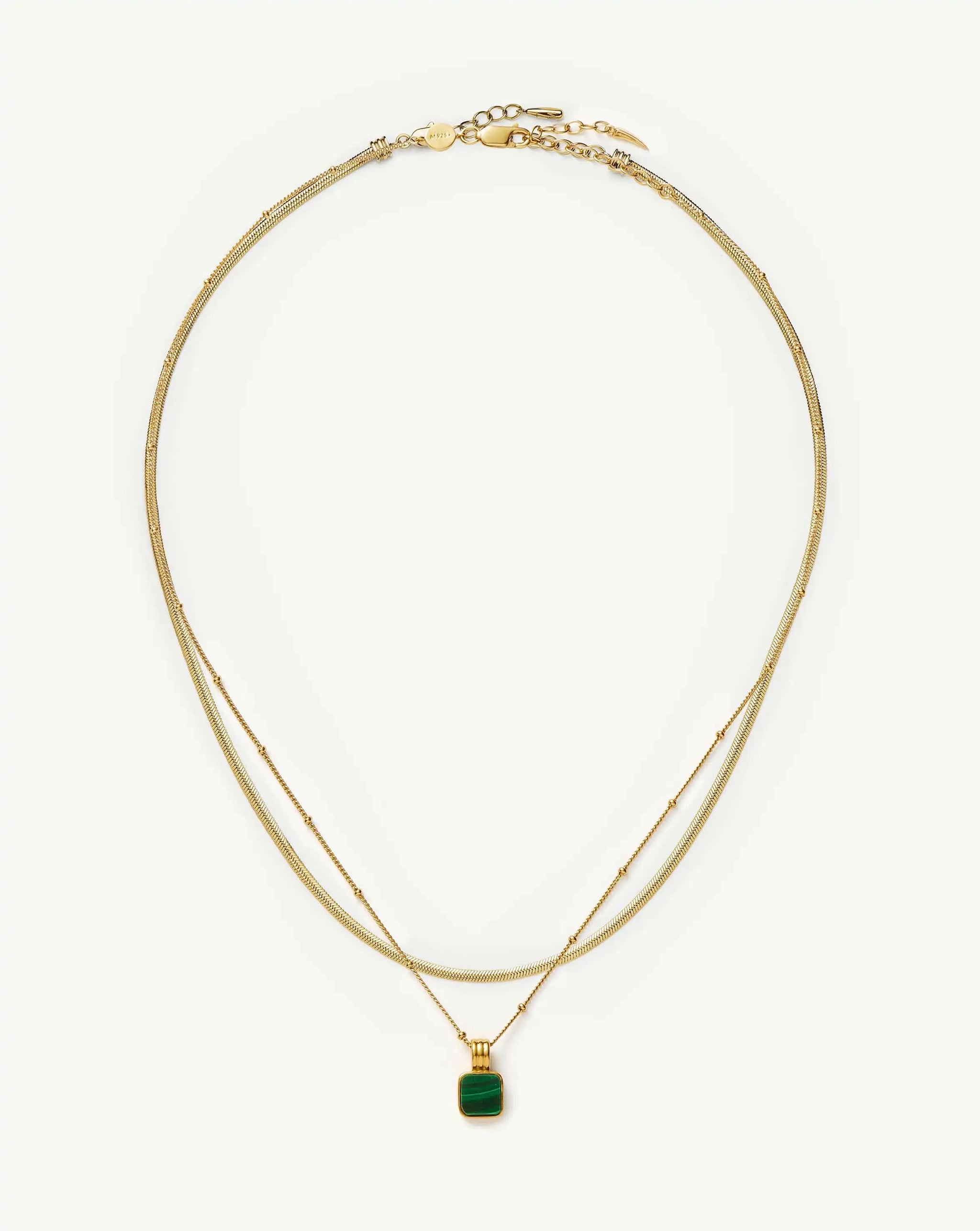 The Malachite Necklace Set | 18k Gold Vermeil, 18k Gold Plated Necklace Sets Missoma