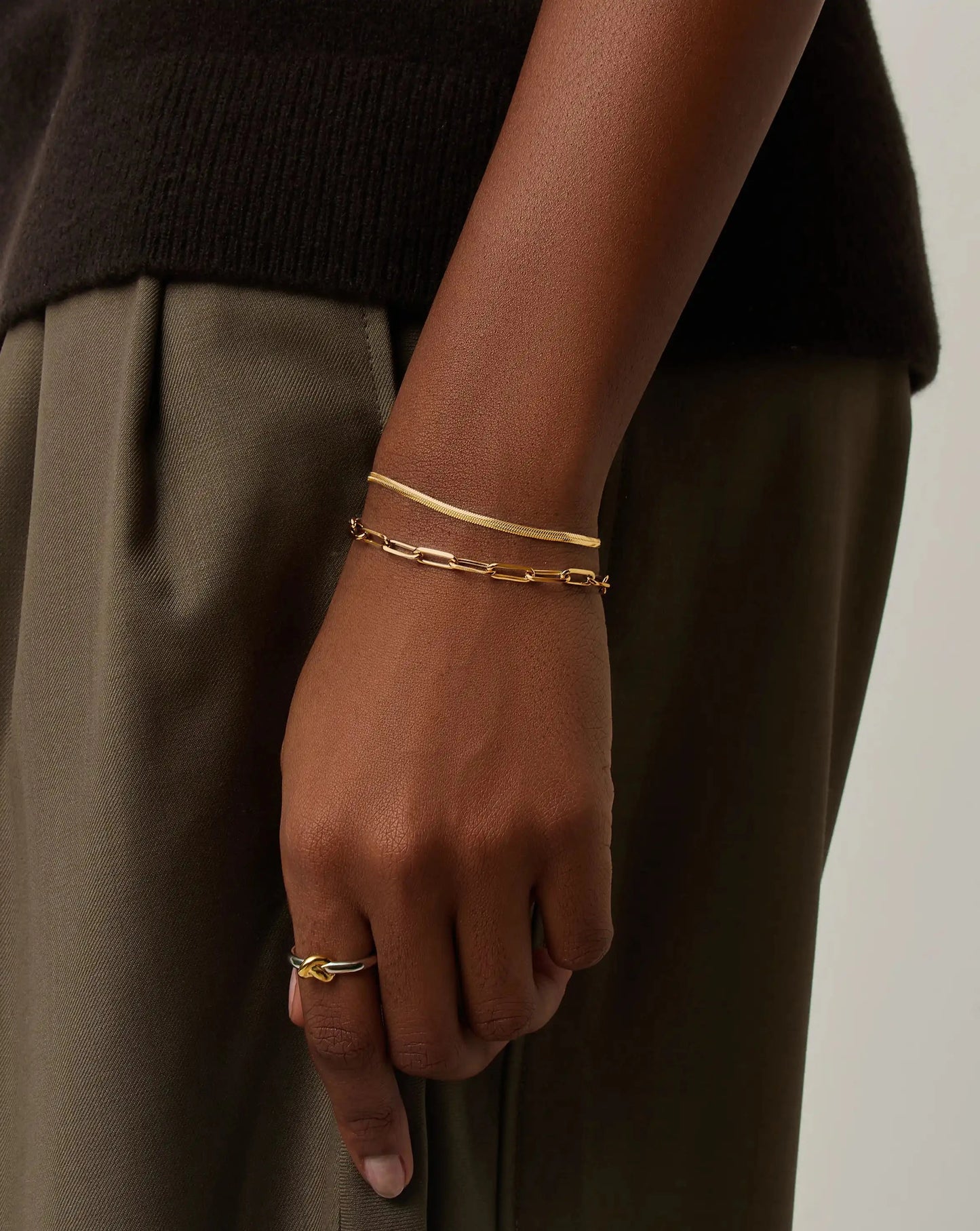 Thin Snake Chain Bracelet | 18k Gold Plated Bracelets Missoma