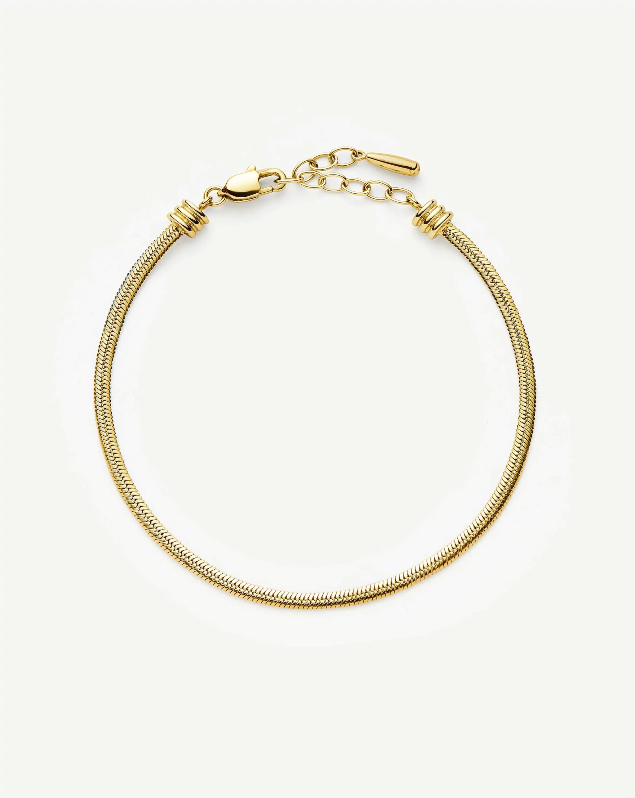 Thin Snake Chain Bracelet | 18k Gold Plated Bracelets Missoma