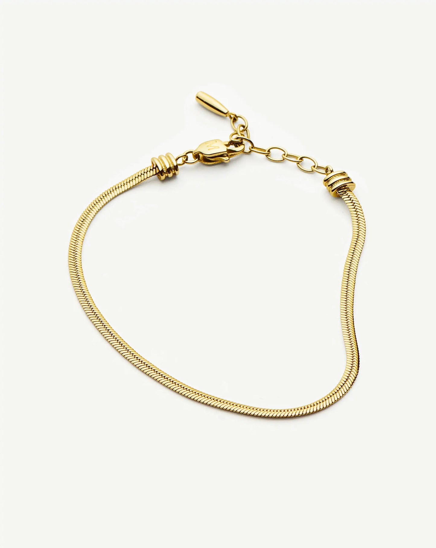 Thin Snake Chain Bracelet | 18k Gold Plated Bracelets Missoma