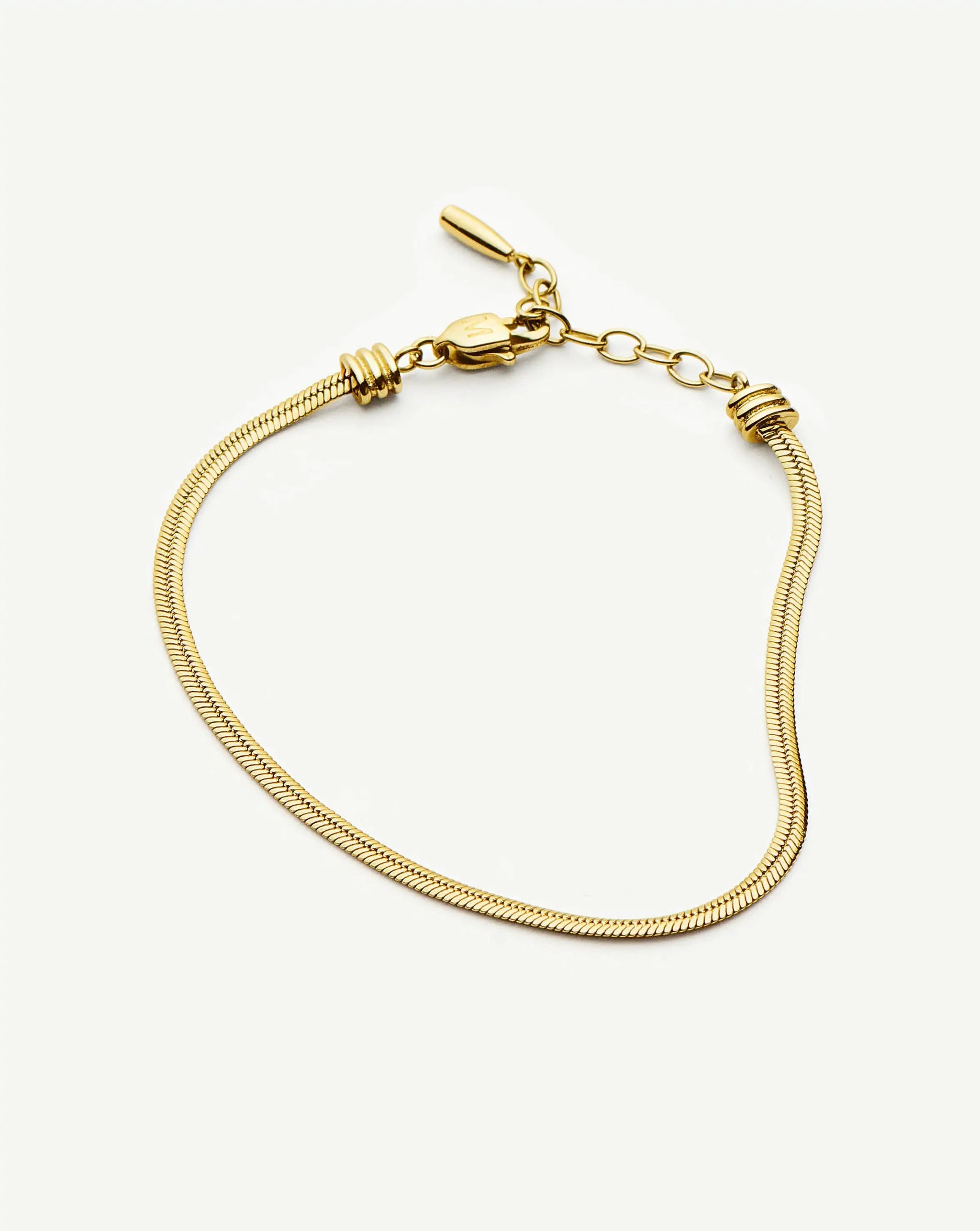 Thin Snake Chain Bracelet | 18k Gold Plated Bracelets Missoma