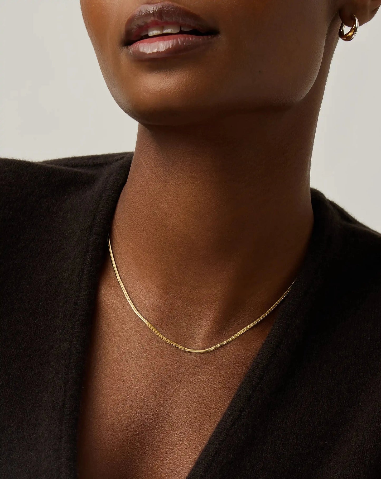 Thin Snake Chain Necklace | 18k Gold Plated Necklaces Missoma