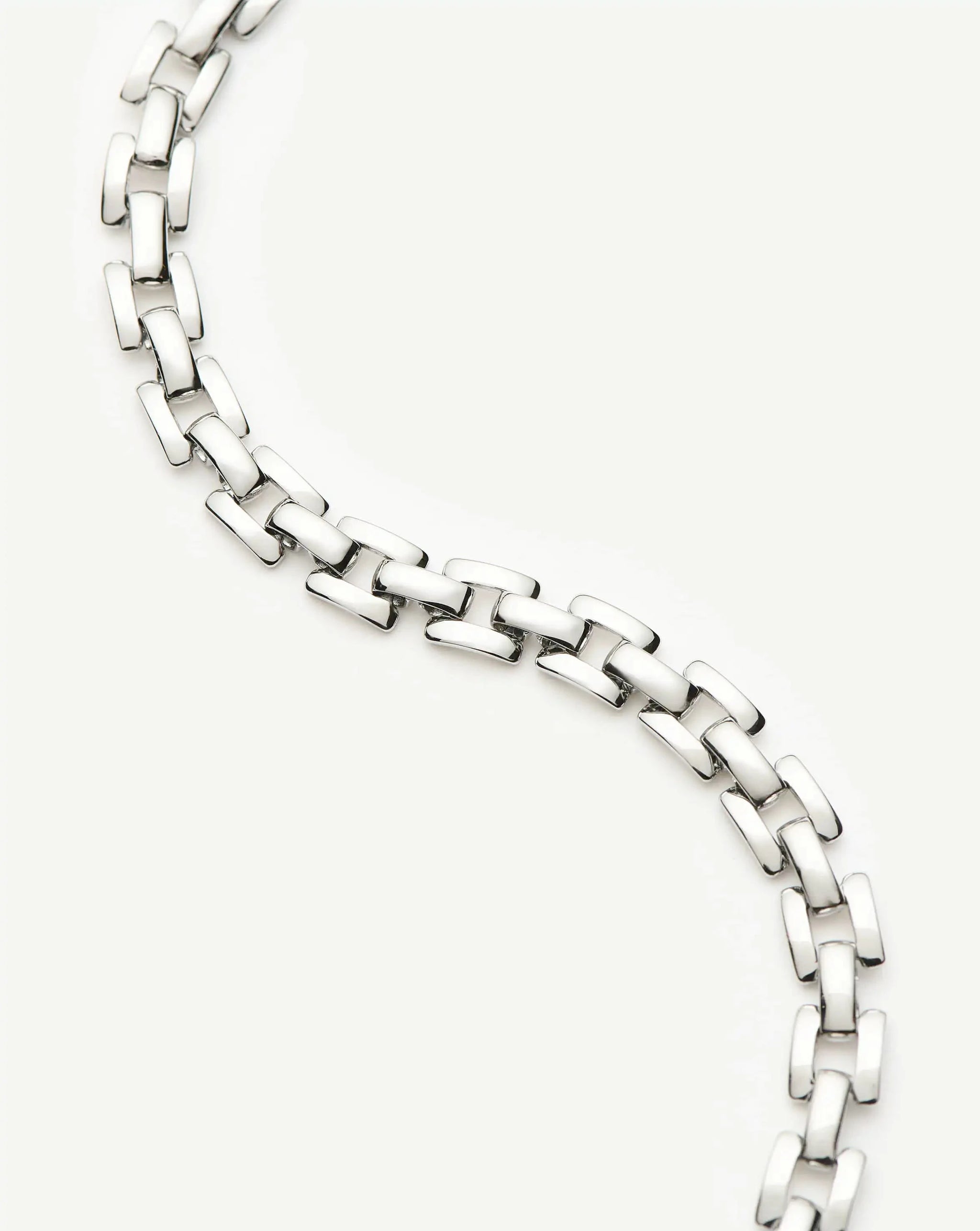 Timepiece Link Chain Bracelet | Platinum Plated Bracelets Missoma