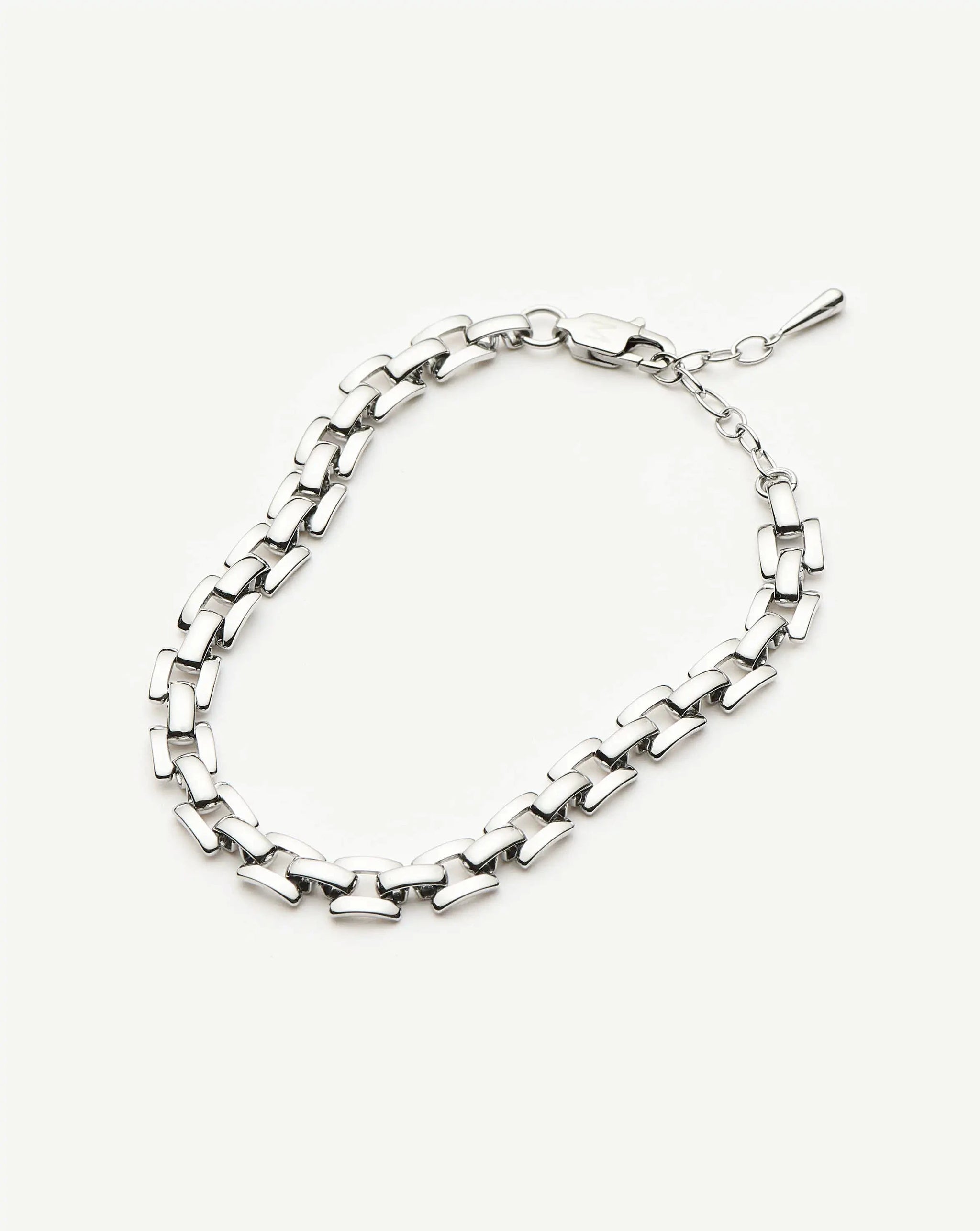 Timepiece Link Chain Bracelet | Platinum Plated Bracelets Missoma