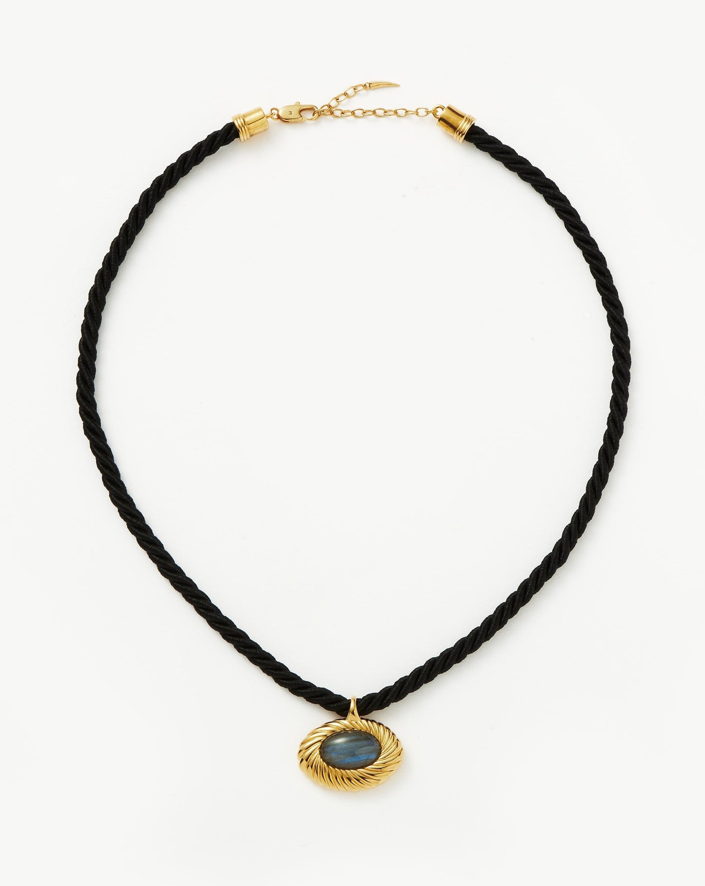 Wavy Ridge Caspia Gemstone Cord Necklace Necklaces Missoma