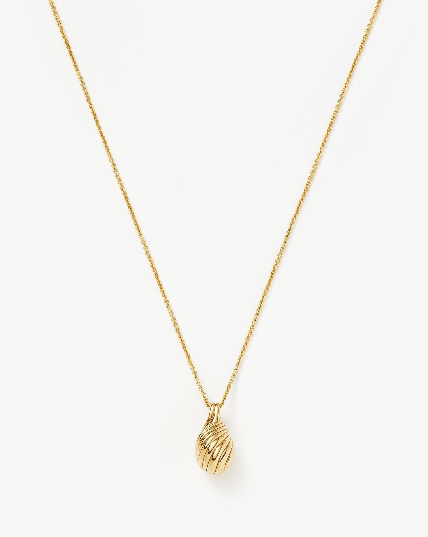 Wavy Ridge Droplet Pendant Necklace Necklaces Missoma