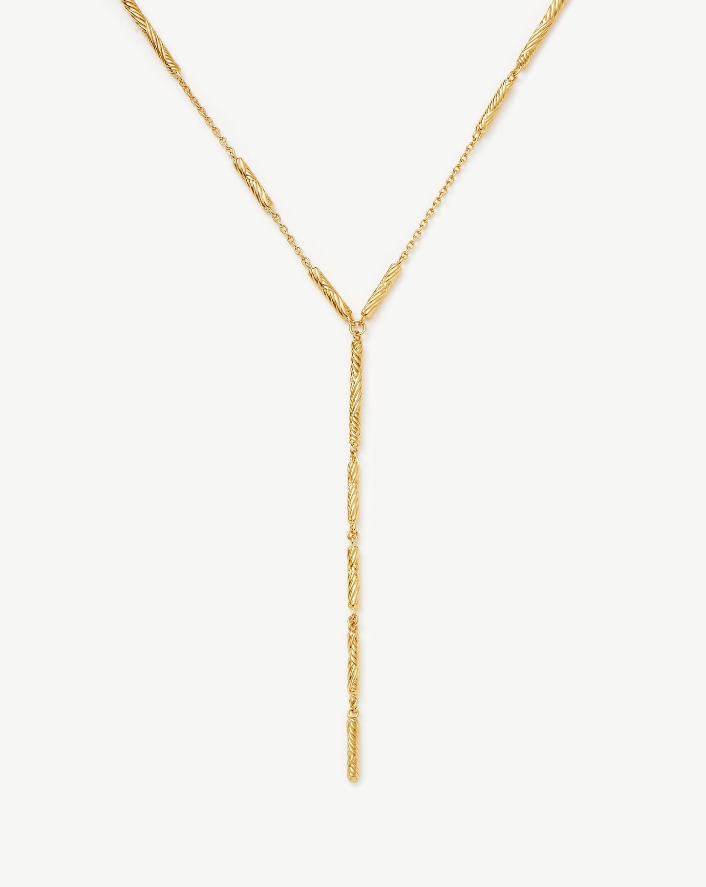 Wavy Ridge Lariat Chain Necklace Necklaces Missoma