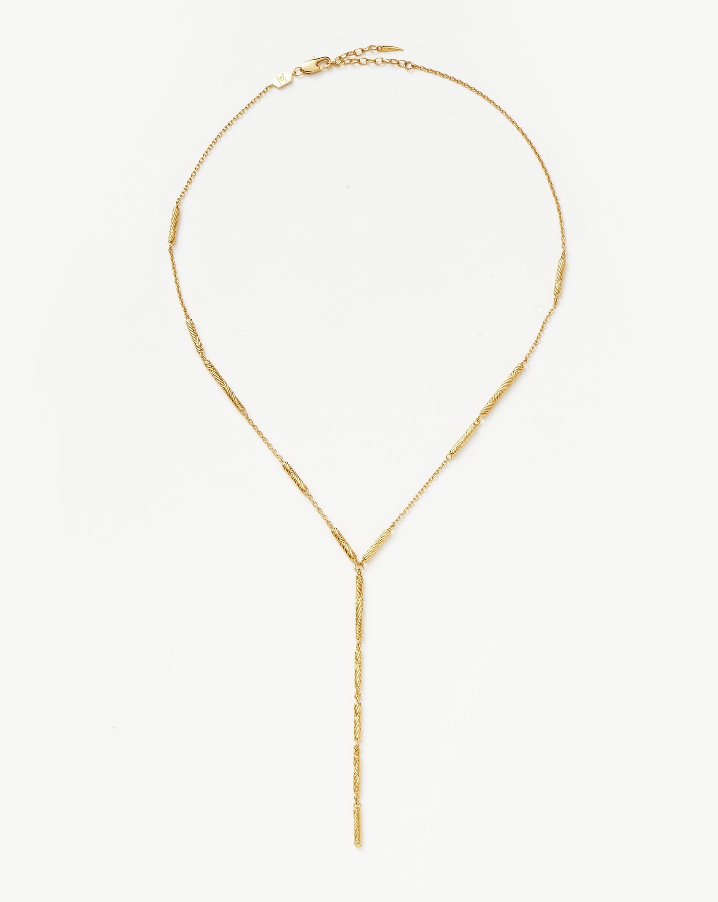 Wavy Ridge Lariat Chain Necklace Necklaces Missoma
