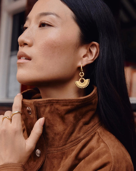 Zenyu Fan Chandelier Hoop Earrings Earrings Missoma
