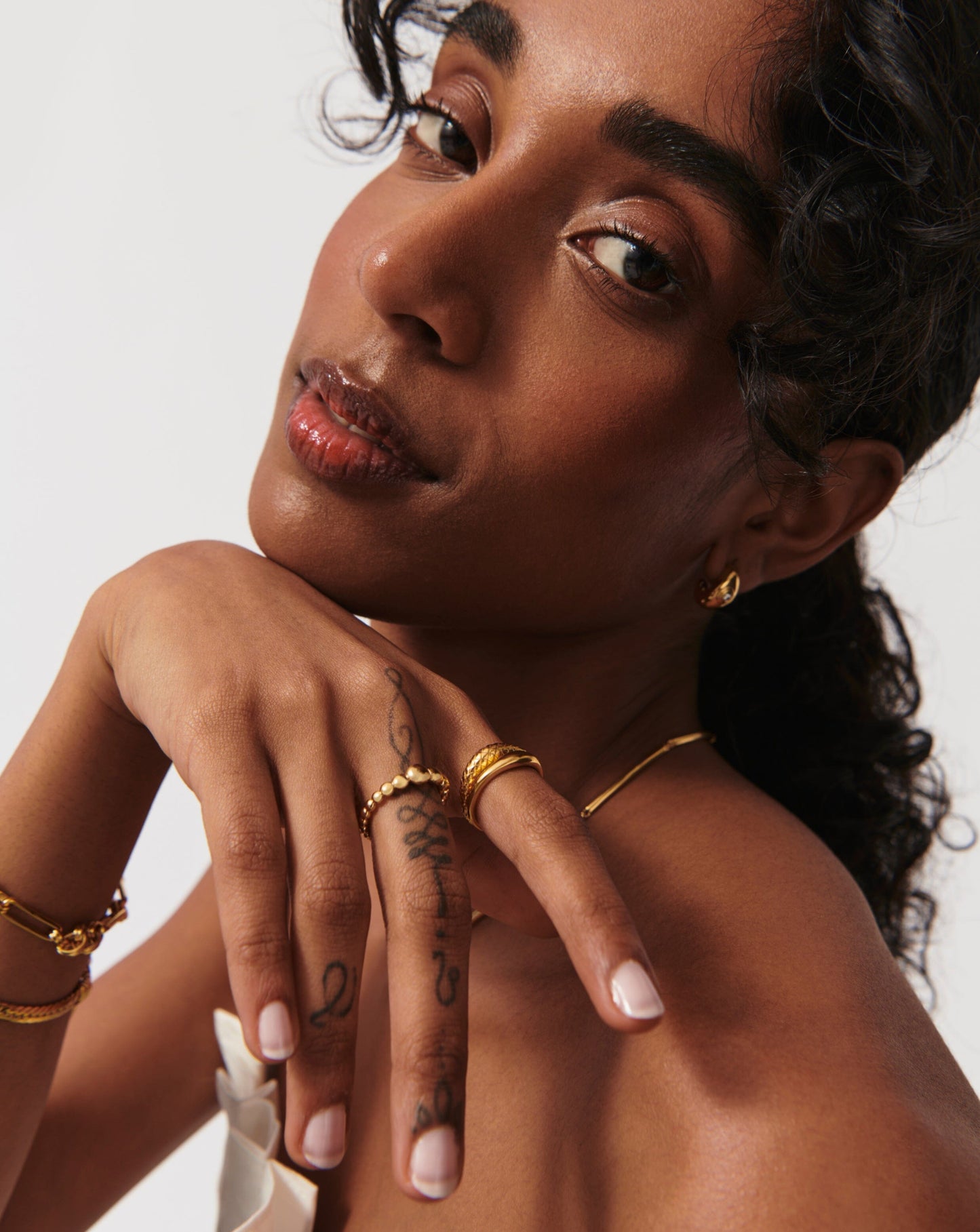 Articulated Beaded Stacking Ring | 18ct Gold Plated Vermeil Rings Missoma