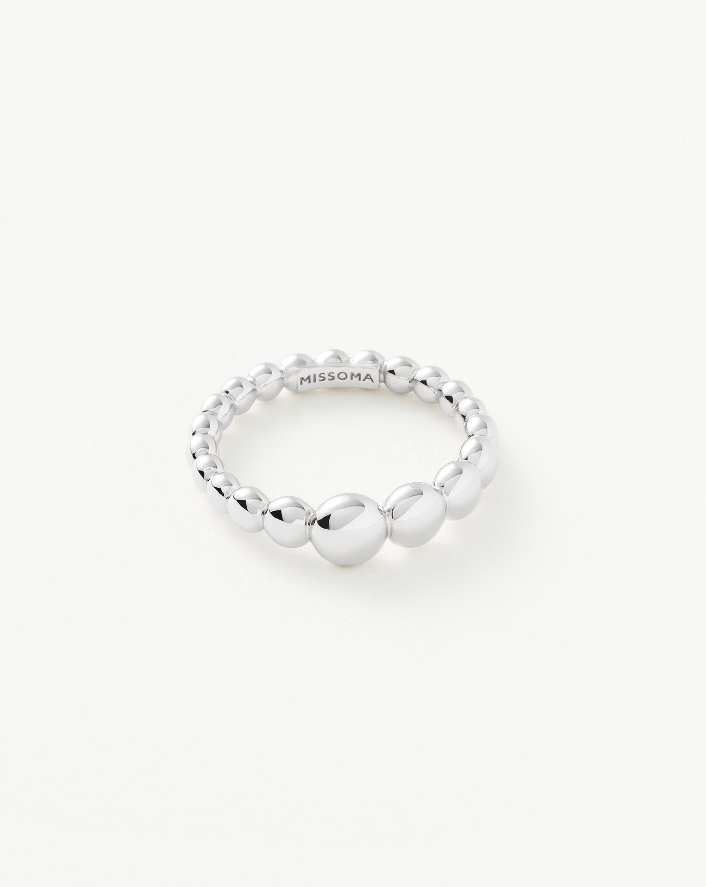 Articulated Beaded Stacking Ring | Sterling Silver Rings Missoma