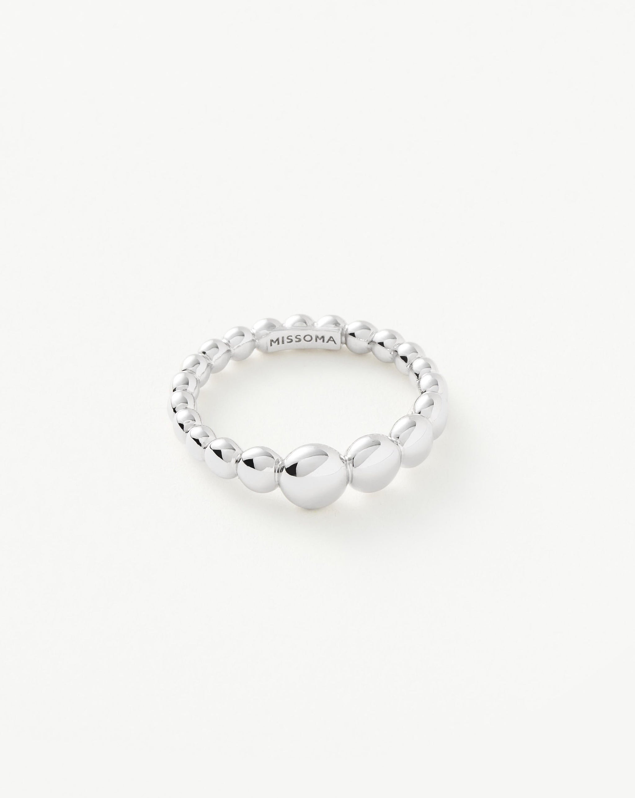 Articulated Beaded Stacking Ring | Sterling Silver Rings Missoma