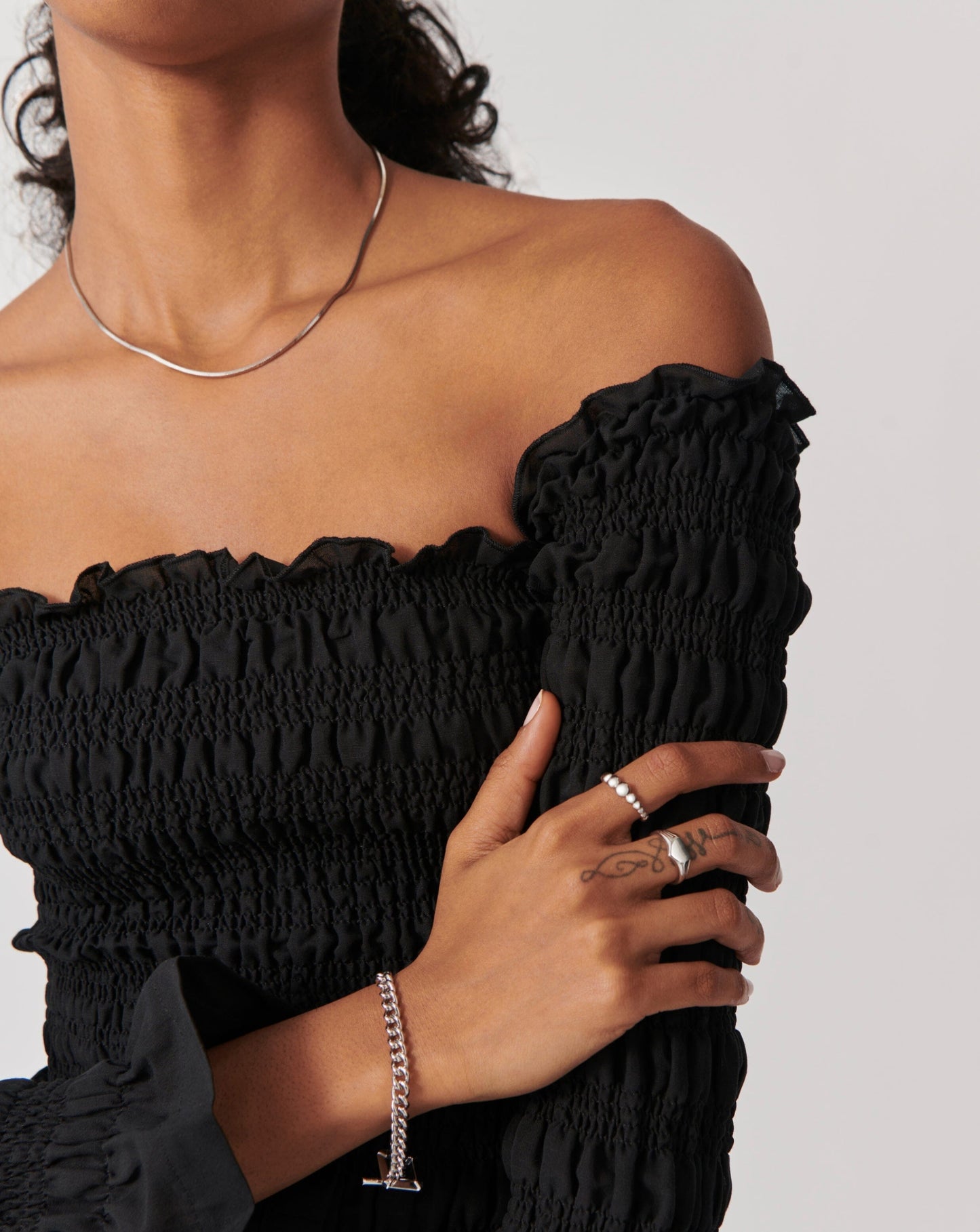 Articulated Beaded Stacking Ring | Sterling Silver Rings Missoma