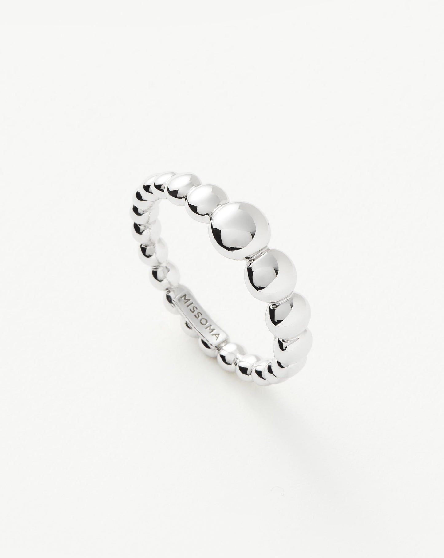 Articulated Beaded Stacking Ring | Sterling Silver Rings Missoma