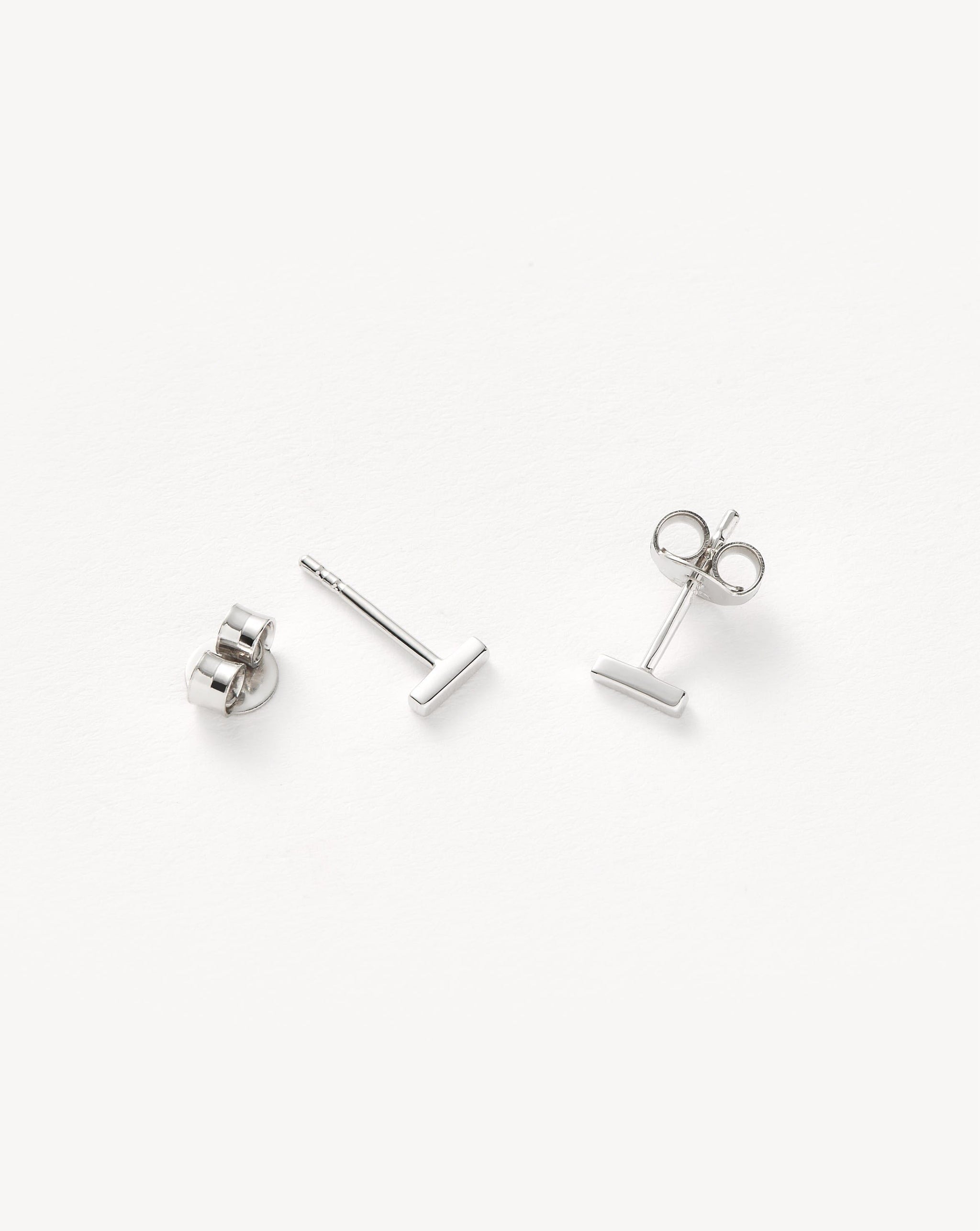 Bar Stud Earrings | Sterling Silver Earrings Missoma