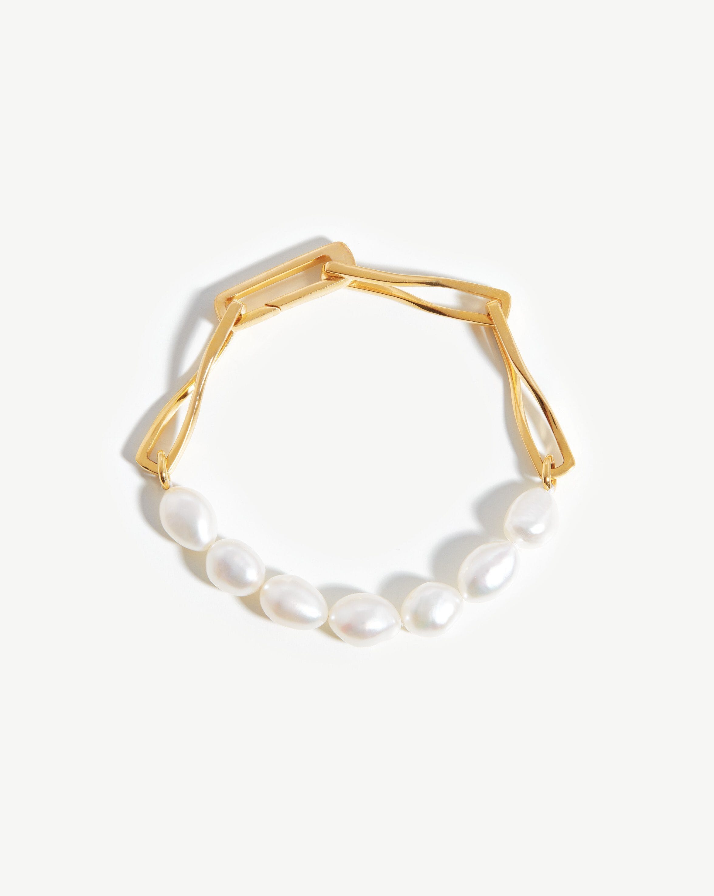 Missoma Seed Pearl Beaded Bracelet | 18ct Gold Plated/Pearl