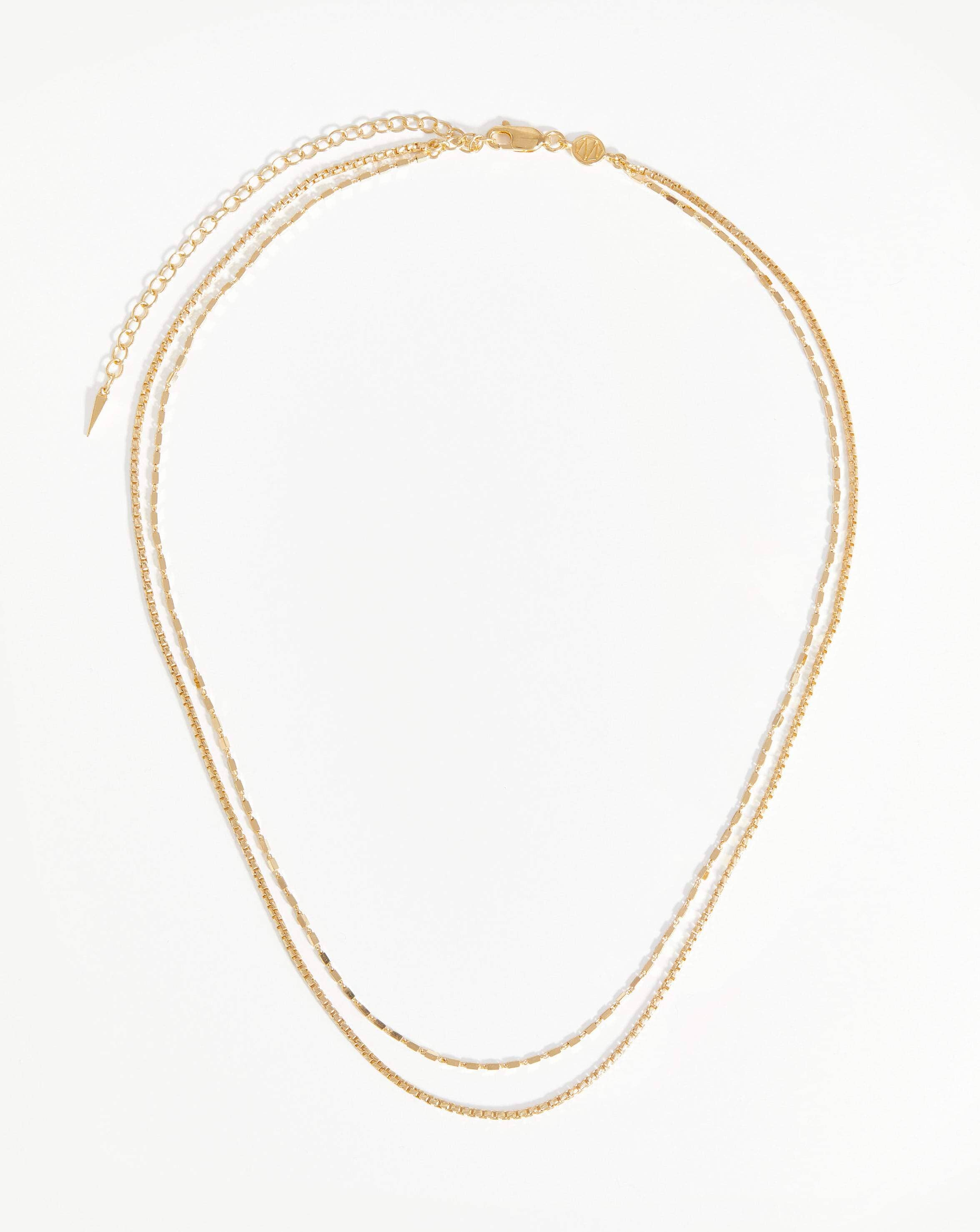 Missoma Marina Double Rope Necklace 18ct Gold Plated