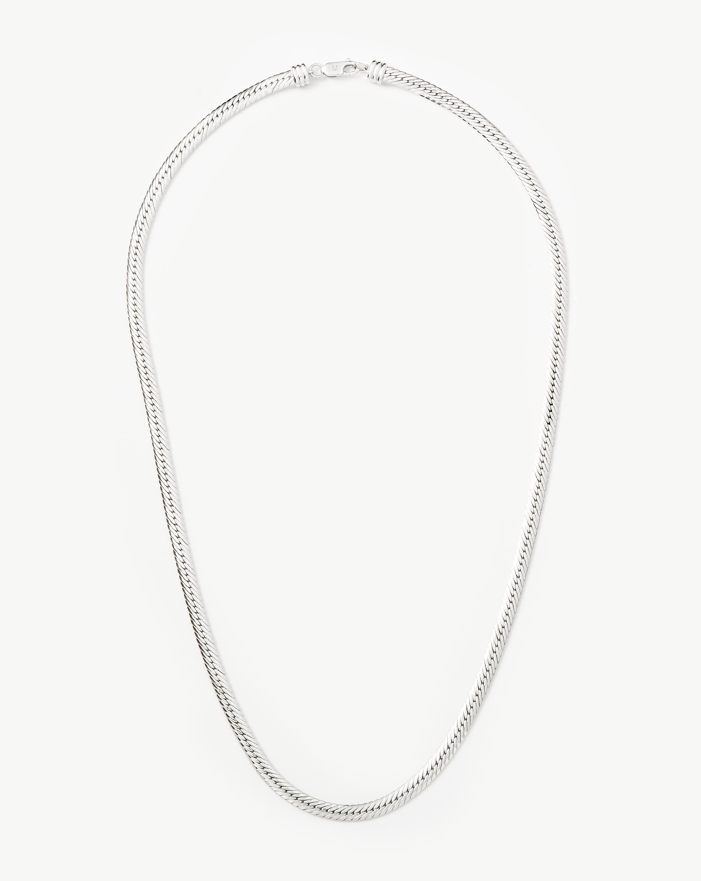 Chain - 3 mm Sterling Silver Large Snake-Style chain - 16 inches