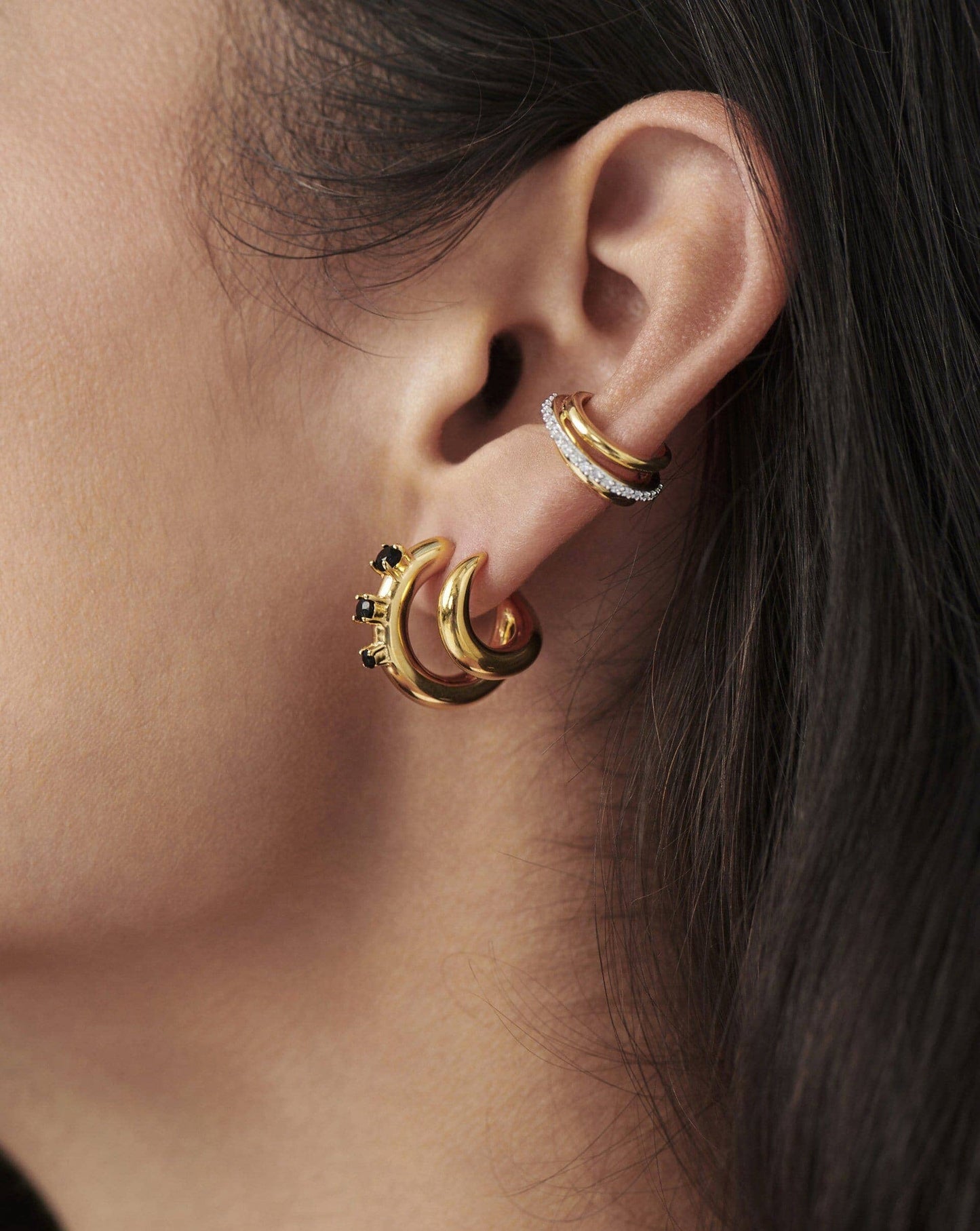 Celestial Pave Ear Cuff | 18ct Gold Plated Vermeil/Cubic Zirconia Earrings Missoma