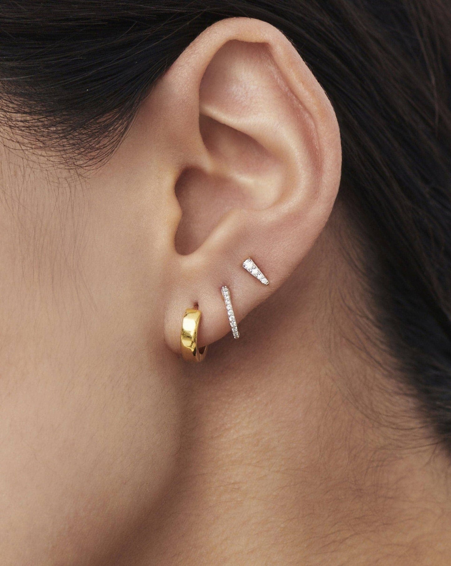 Celestial Pave Spike Stud Earrings | 18ct Gold Plated Vermeil/Cubic Zirconia Earrings Missoma