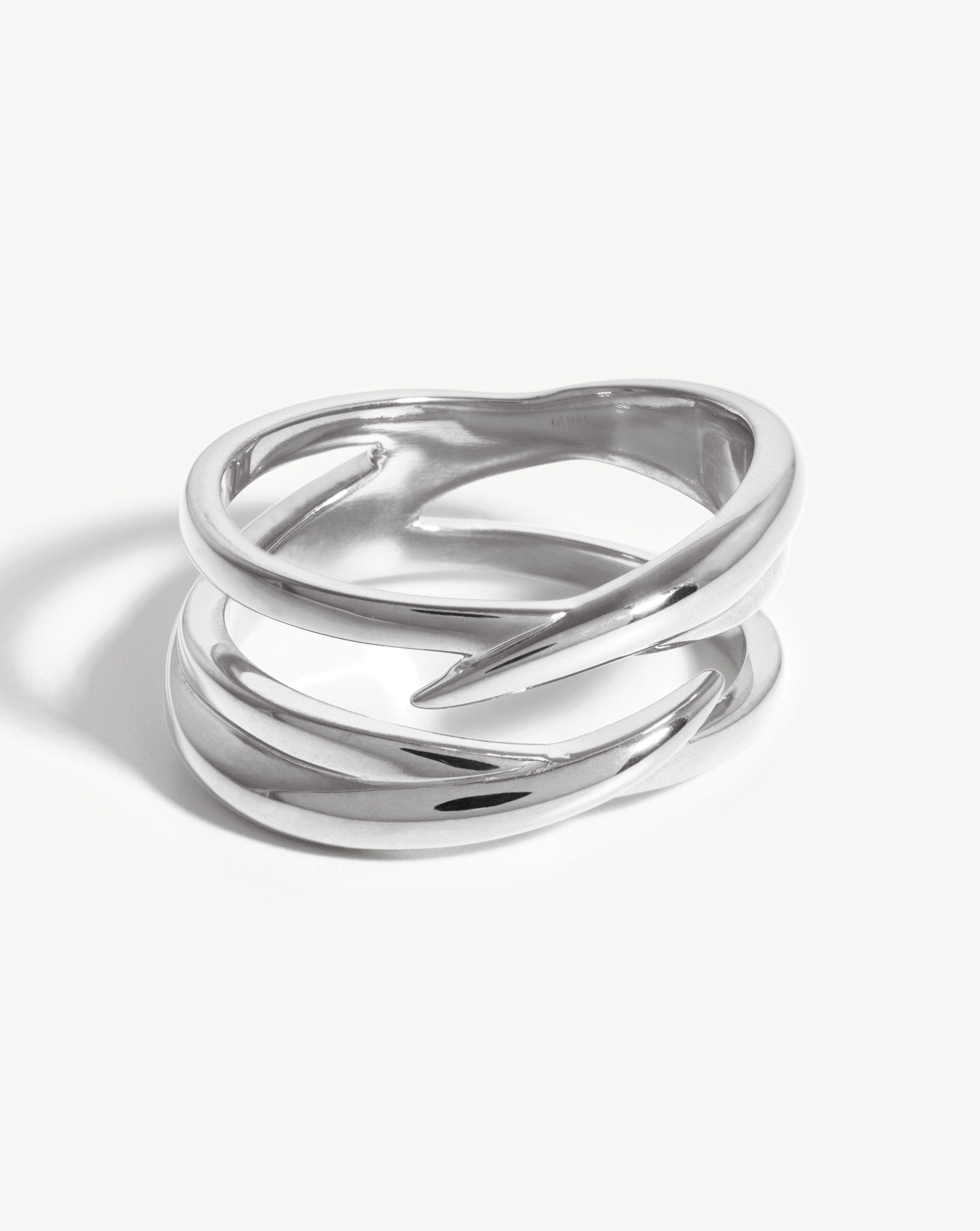 Reeds Women's Two-Tone Interlocking Heart Infinity Ring