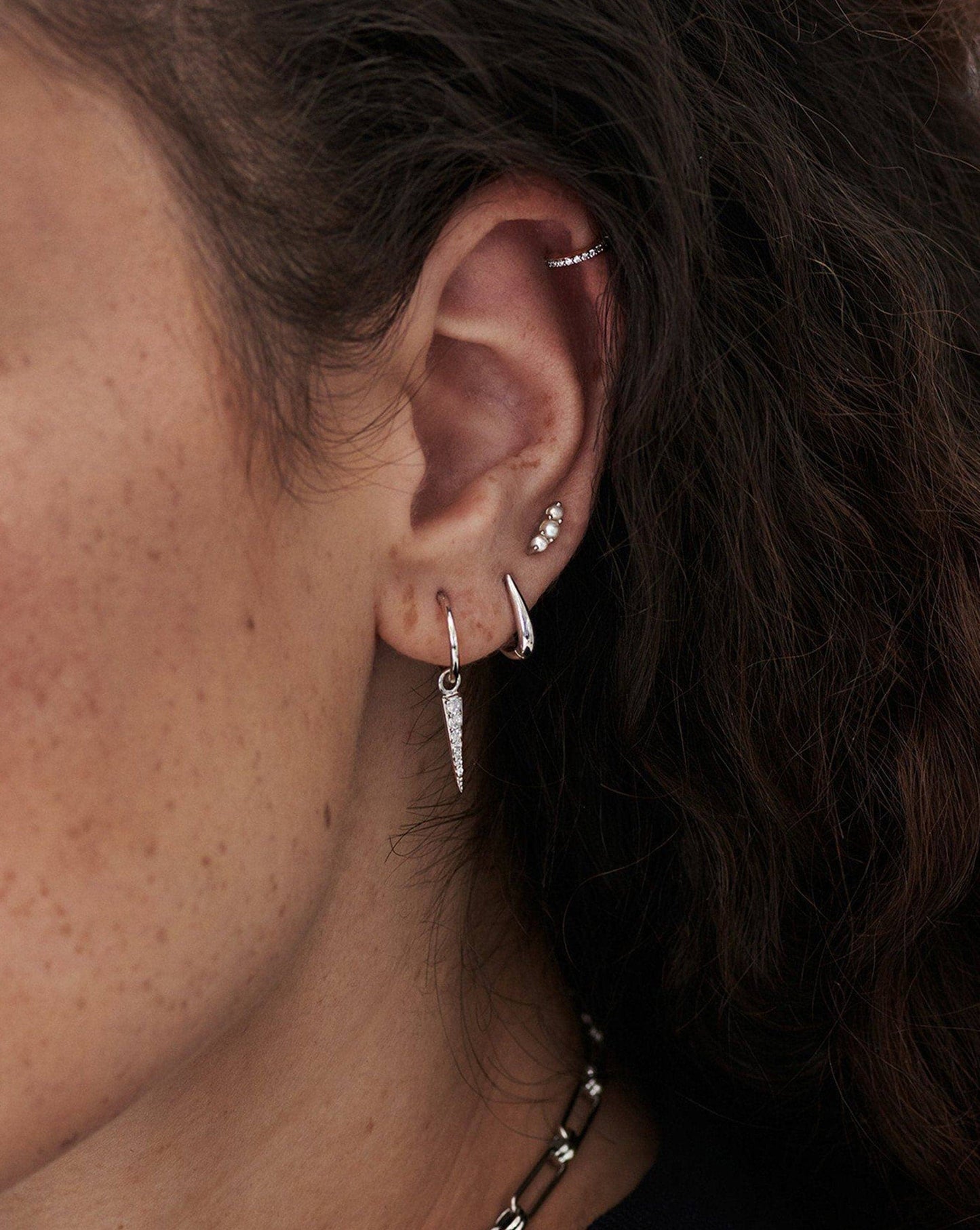 Claw Huggies | Sterling Silver Earrings Missoma