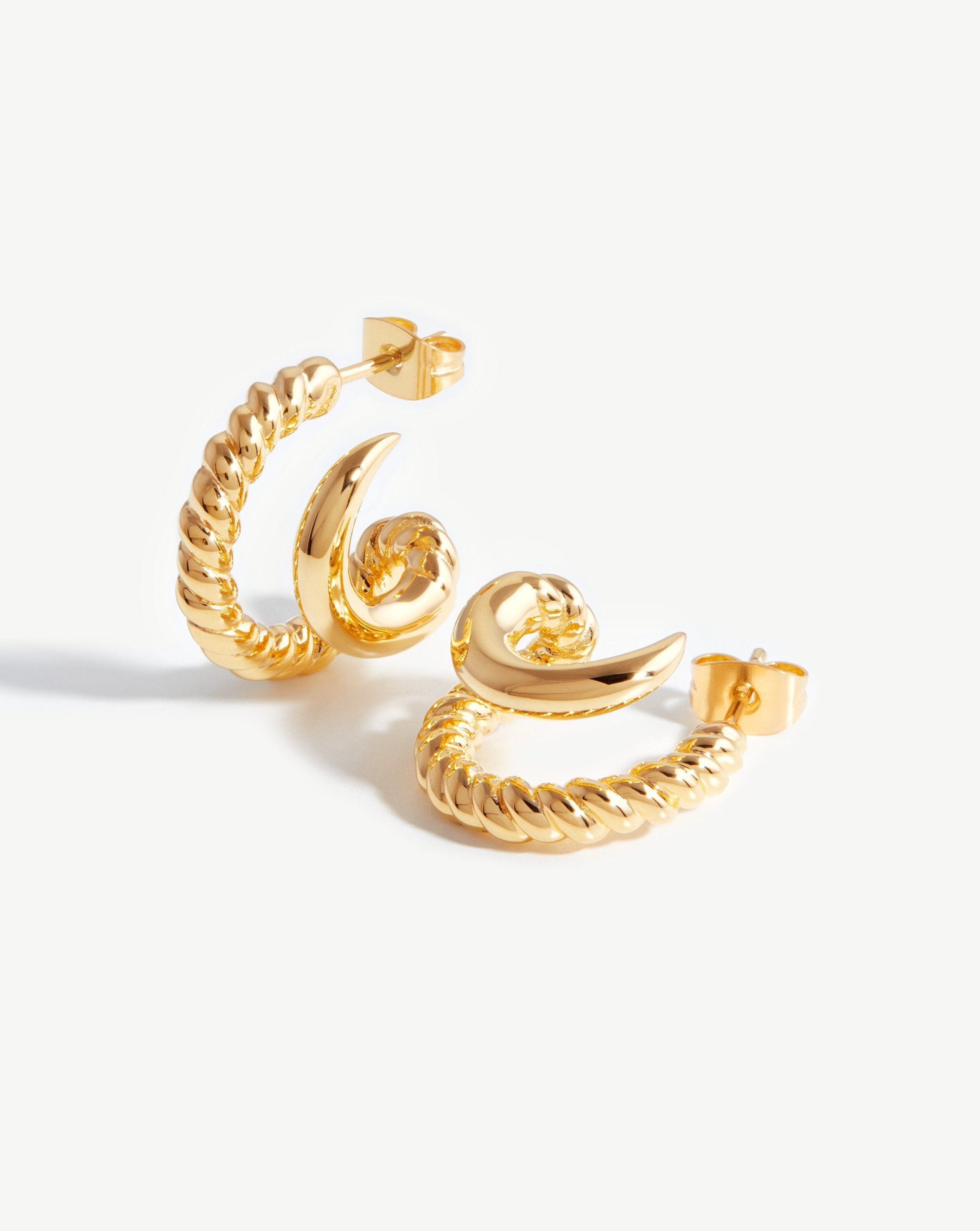 Claw Radial Double Hoop Earrings Missoma