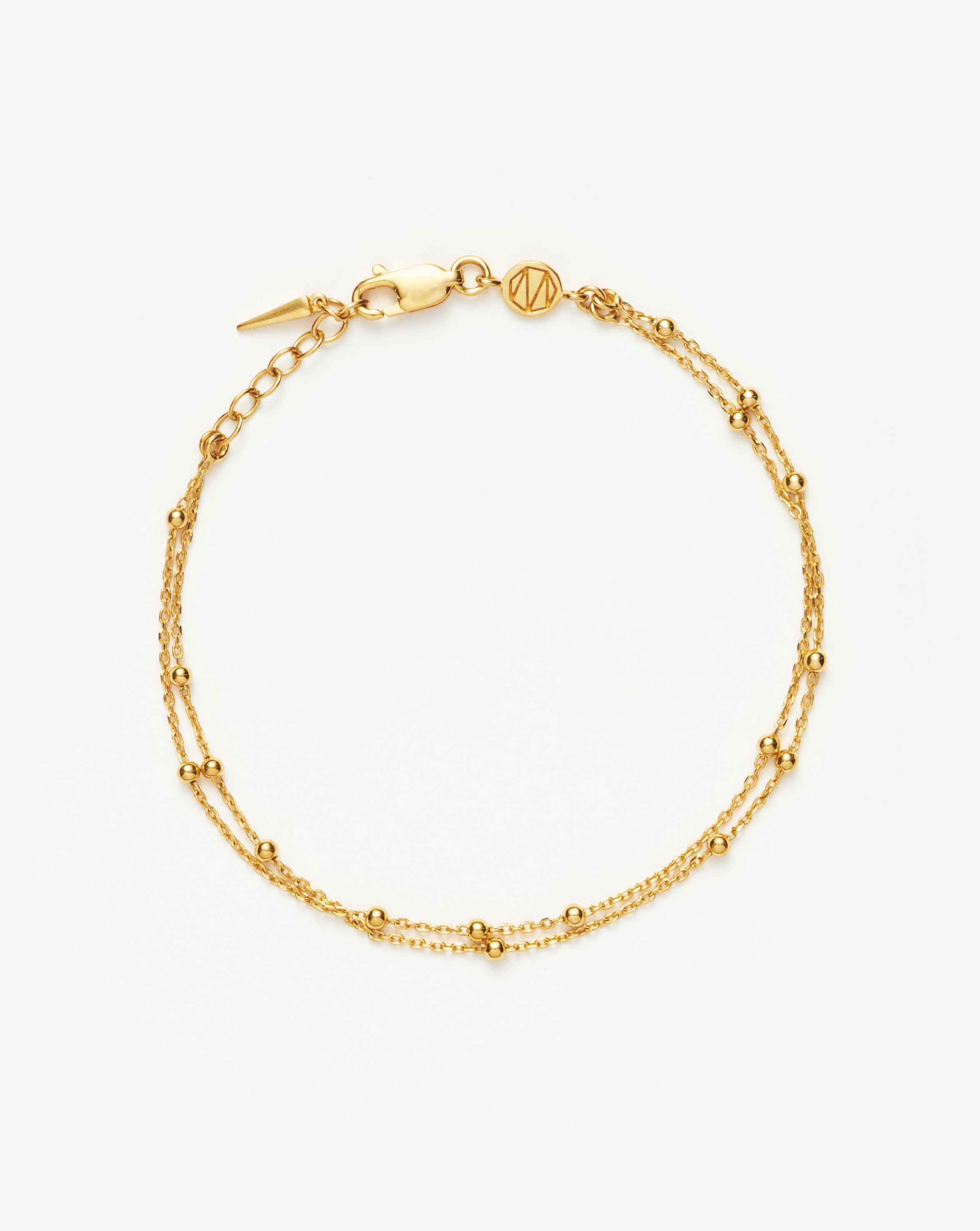 Dew Drop Bracelet Dainty Gold Charm Bracelet Delicate 