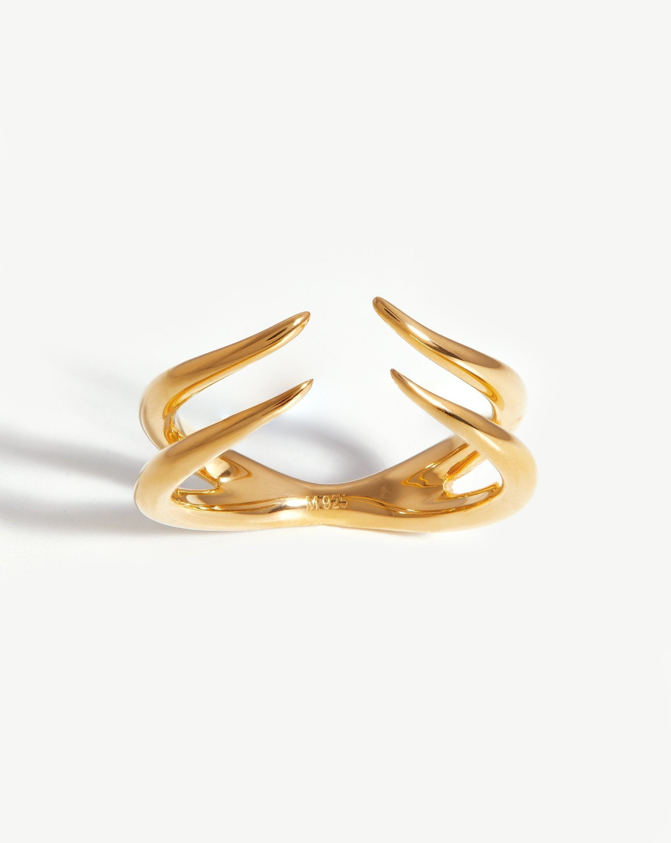 Missoma Fine Open Claw Ring | 14ct Solid Gold/Diamond