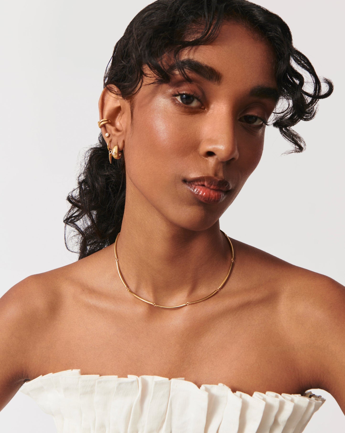 Enamel Reversible Byline Link Choker | 18ct Gold Plated Necklaces Missoma
