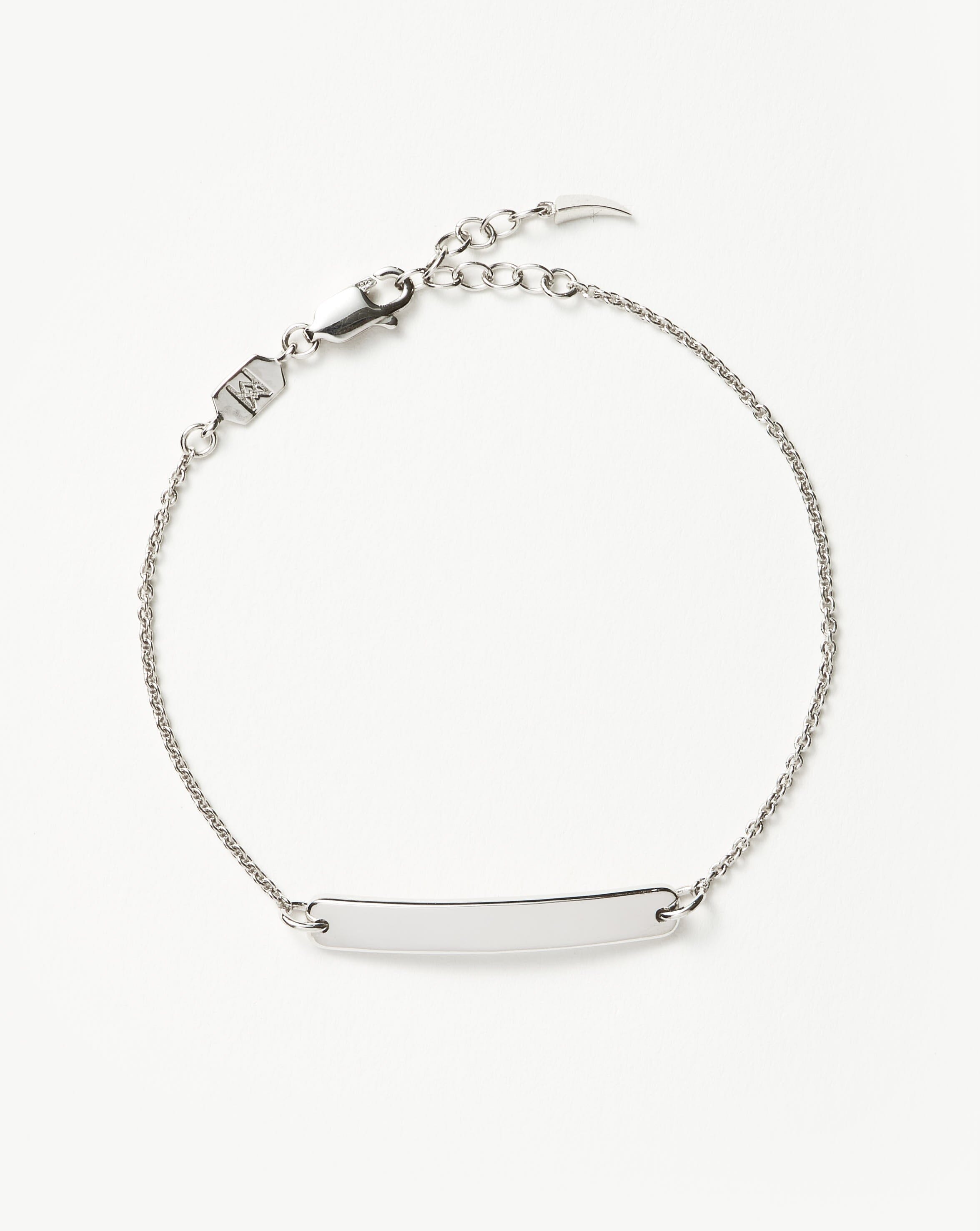 Engravable Bar Chain Bracelet | Silver Plated | Missoma