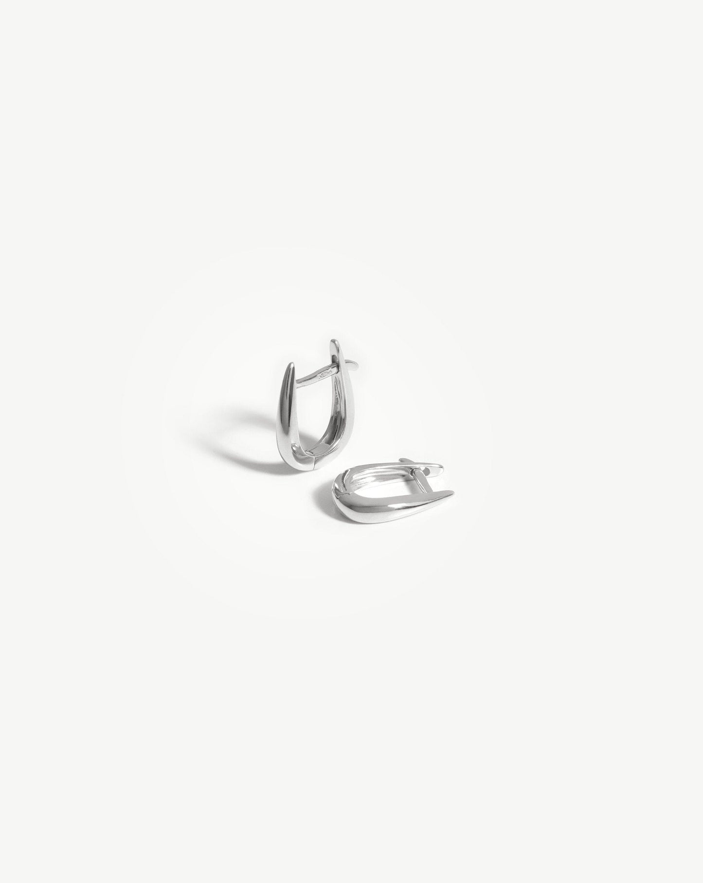 Fine Claw Huggies | 14k White Gold Earrings Missoma
