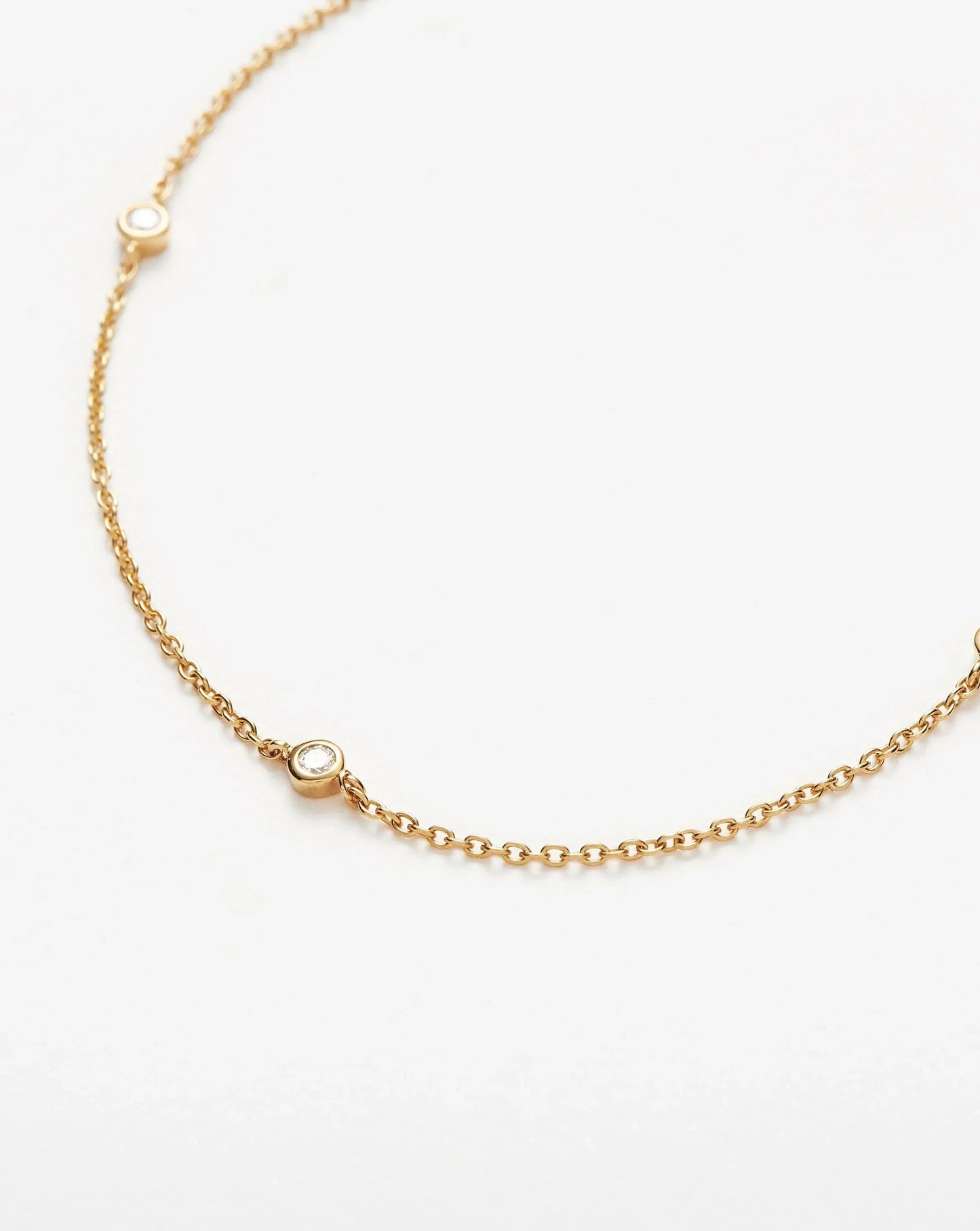 Fine Floating Diamond Necklace | 14k Solid Gold Necklaces Missoma