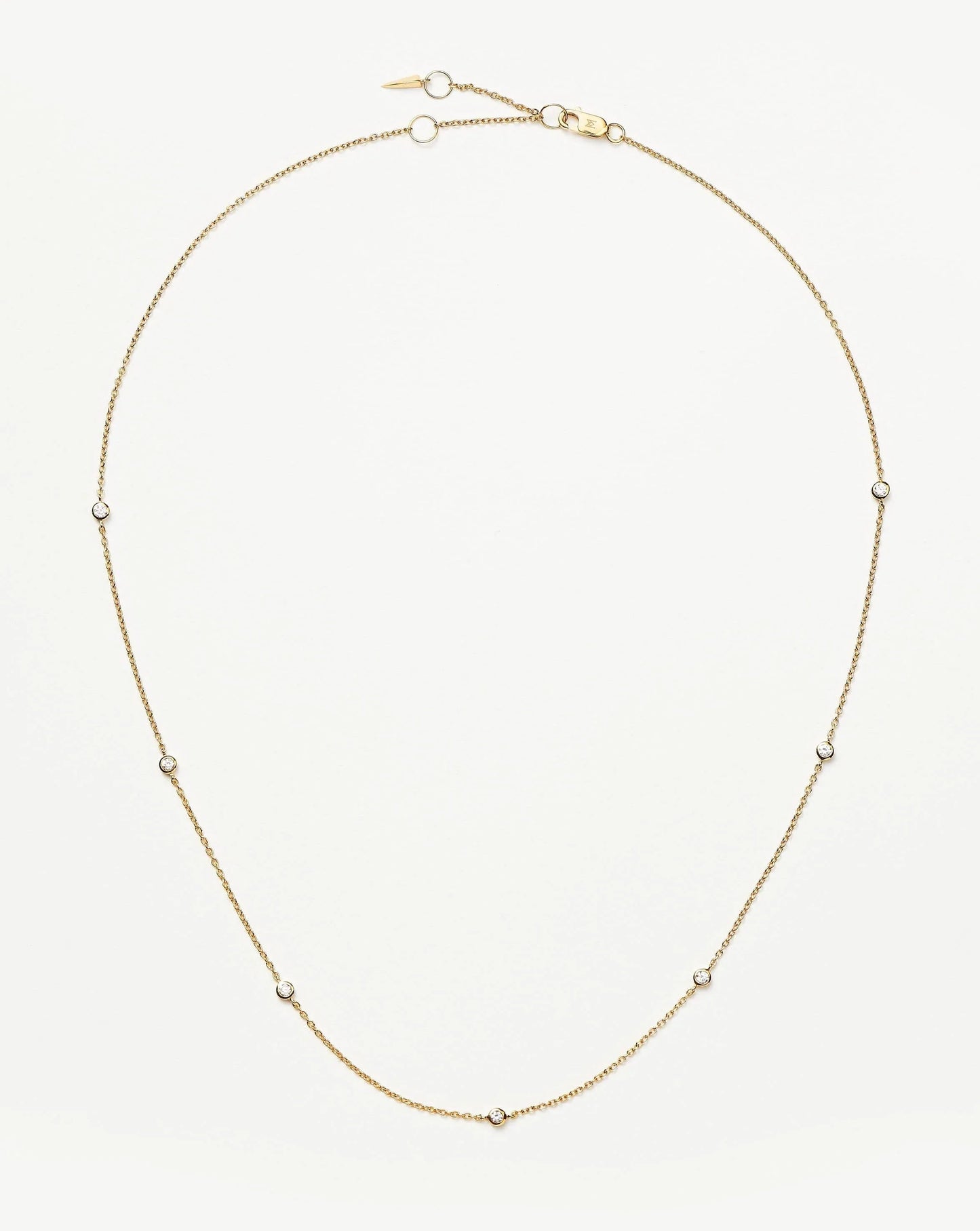 Fine Floating Diamond Necklace | 14k Solid Gold Necklaces Missoma