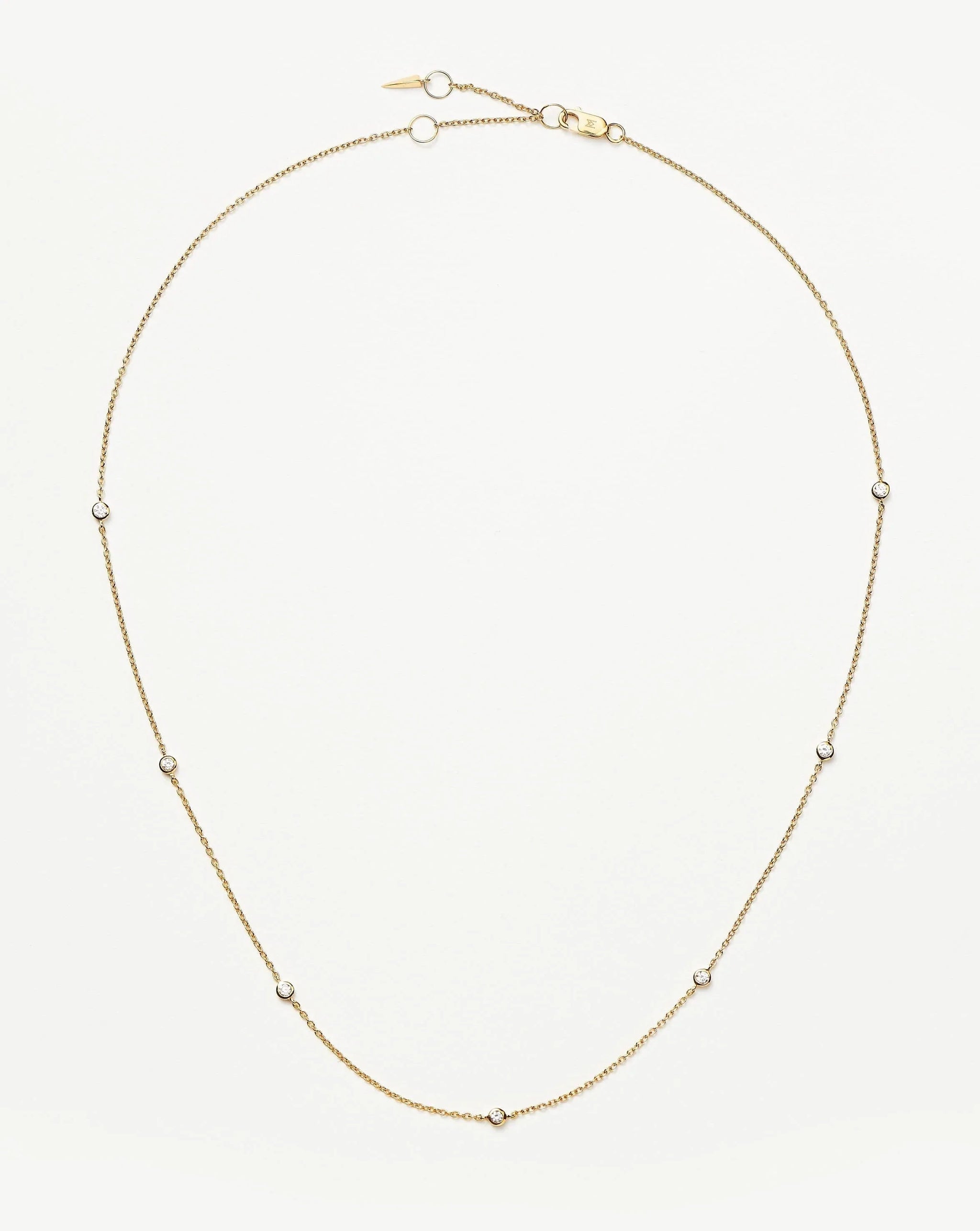 Fine Floating Diamond Necklace | 14k Solid Gold Necklaces Missoma