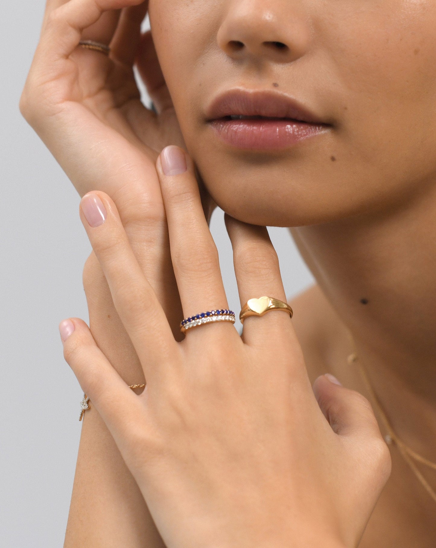 Fine Half Sapphire Eternity Ring | 14ct Solid Gold/Sapphire Rings Missoma