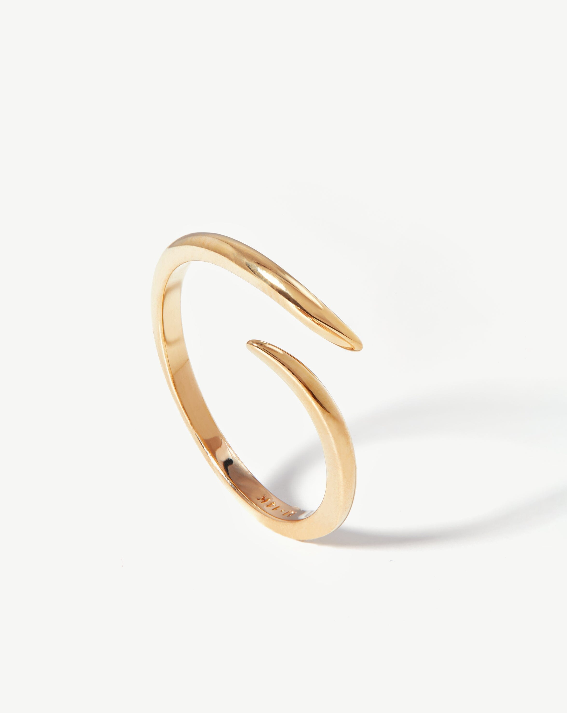 Fine Open Claw Ring | 14k Solid Gold
