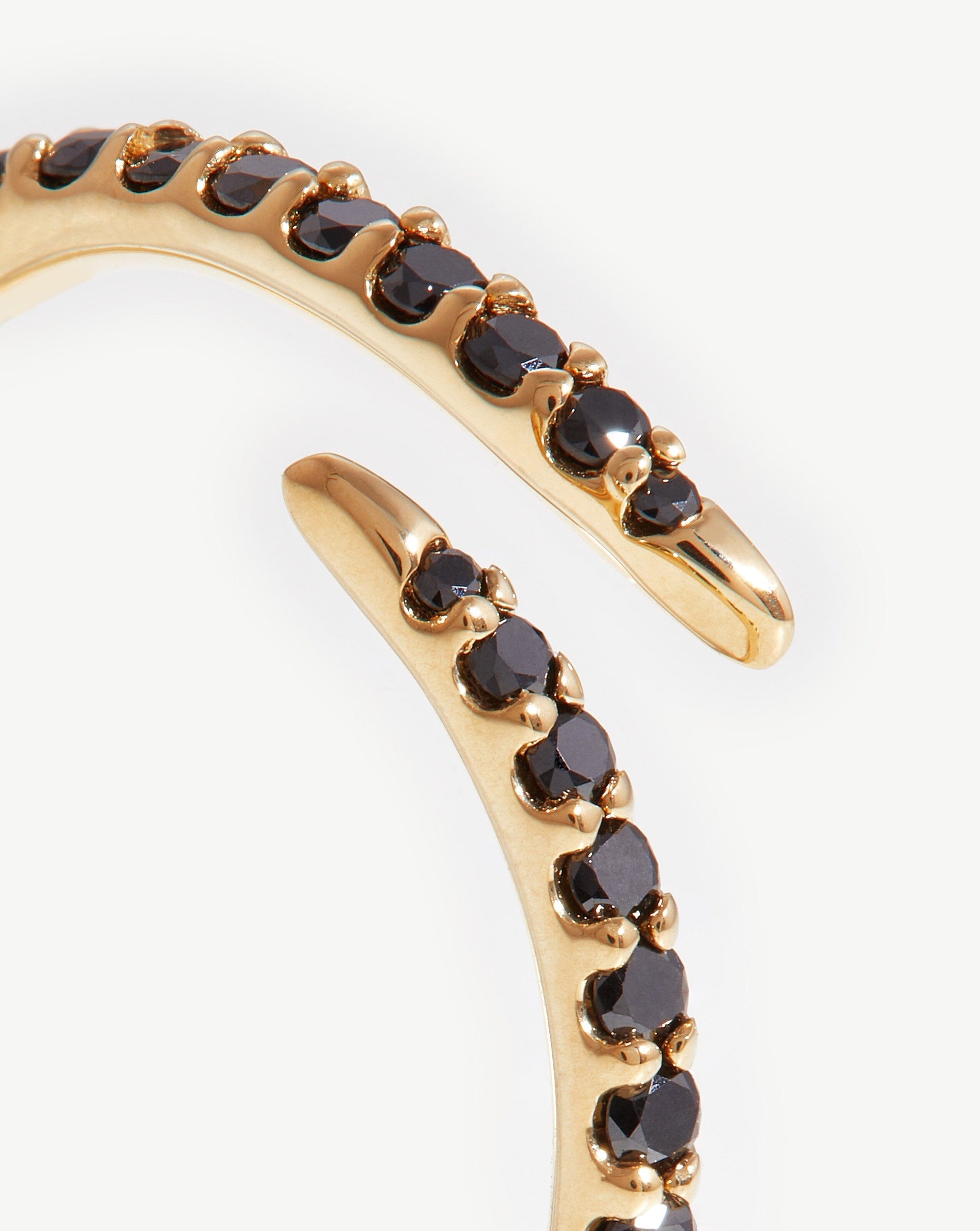 Fine Open Claw Ring | 14k Solid Gold/Black Diamond Rings Missoma