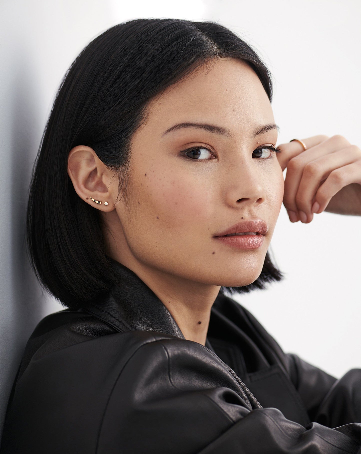 Fine Small Solitaire Diamond Stud Earrings | 14k Solid Gold Earrings Missoma